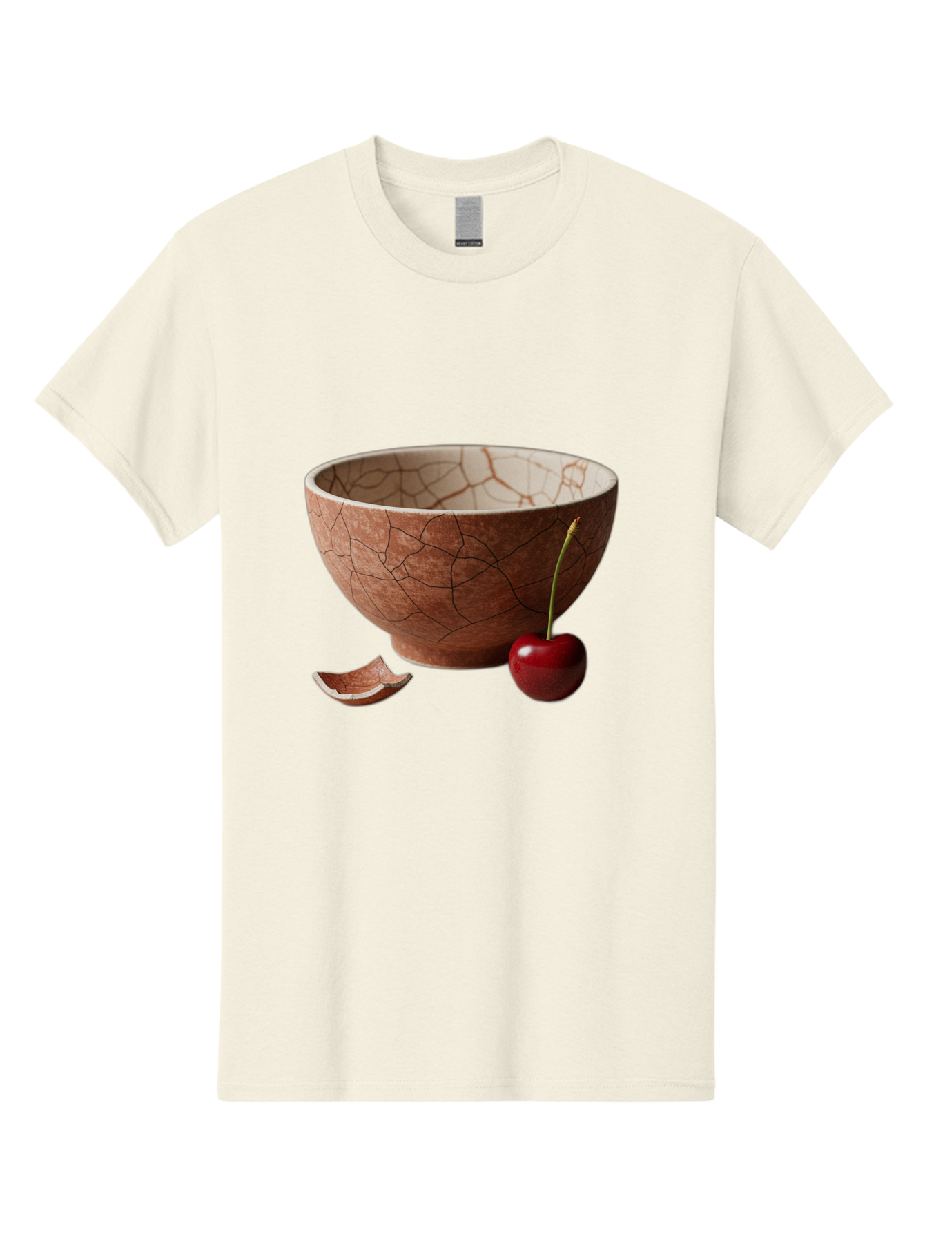 Kintsugi-Bowl-With-Cherry Men'S Graphic Tee, 100% Cotton, Comfortable Casual Summer Wear, Machine Washable, Vintage Camera, Old Camera, Antique Camera, Black Camera, Classic Photography, Photography Equipment, Nostalgic Device, Film Camera, Baj084
