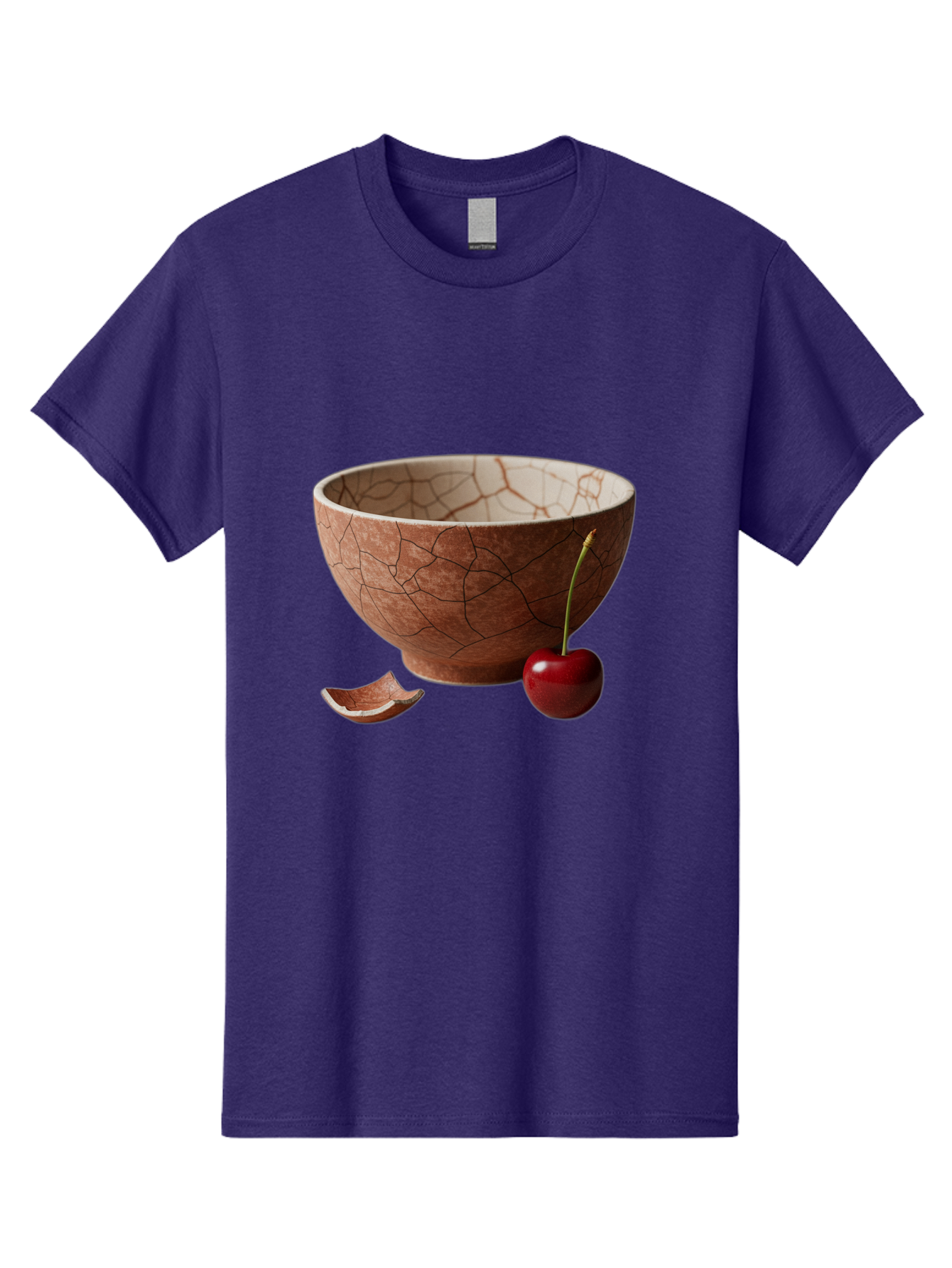 Kintsugi-Bowl-With-Cherry Men'S Graphic Tee, 100% Cotton, Comfortable Casual Summer Wear, Machine Washable, Vintage Camera, Old Camera, Antique Camera, Black Camera, Classic Photography, Photography Equipment, Nostalgic Device, Film Camera, Baj084