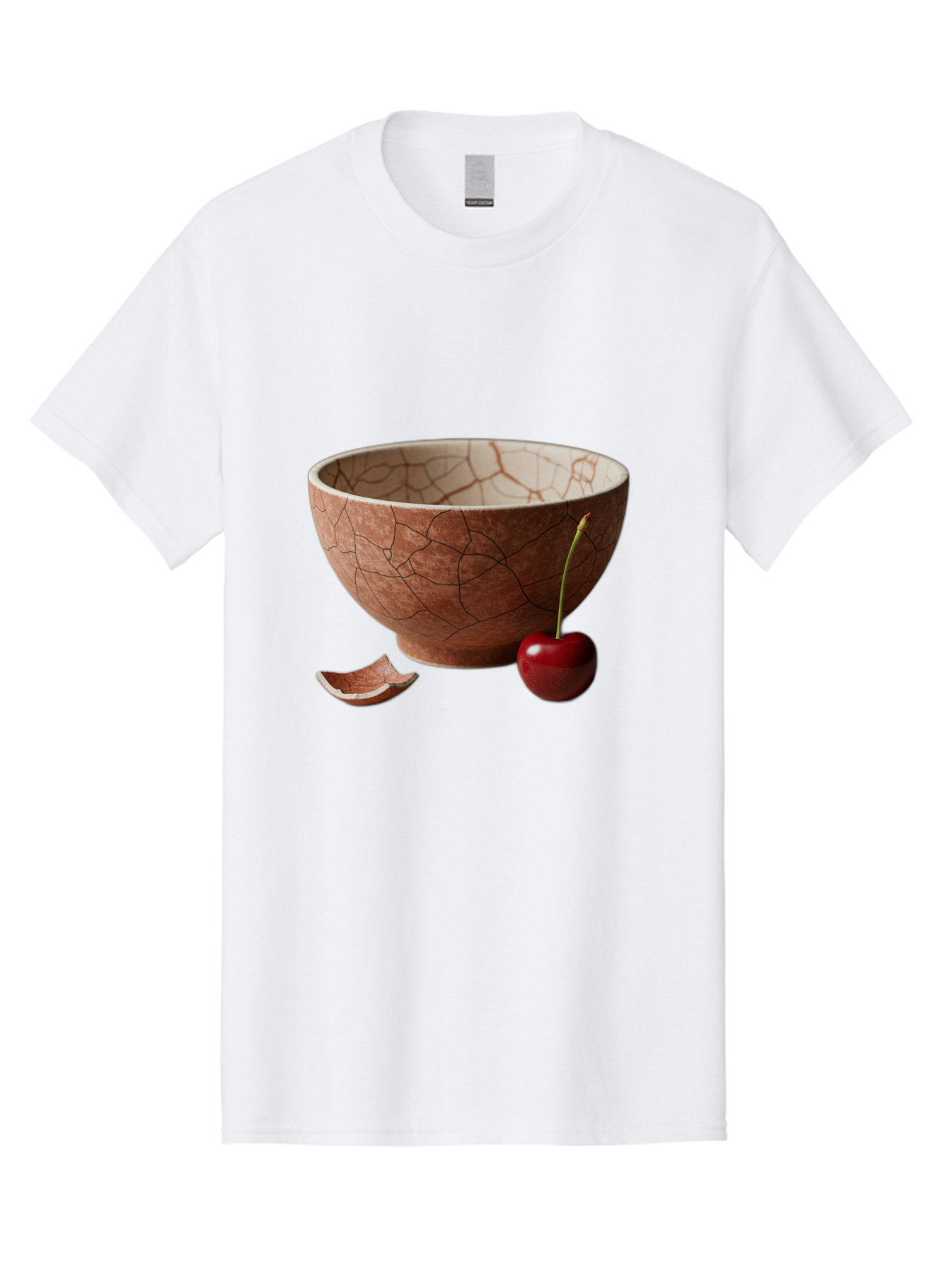 Kintsugi-Bowl-With-Cherry Men'S Graphic Tee, 100% Cotton, Comfortable Casual Summer Wear, Machine Washable, Vintage Camera, Old Camera, Antique Camera, Black Camera, Classic Photography, Photography Equipment, Nostalgic Device, Film Camera, Baj084