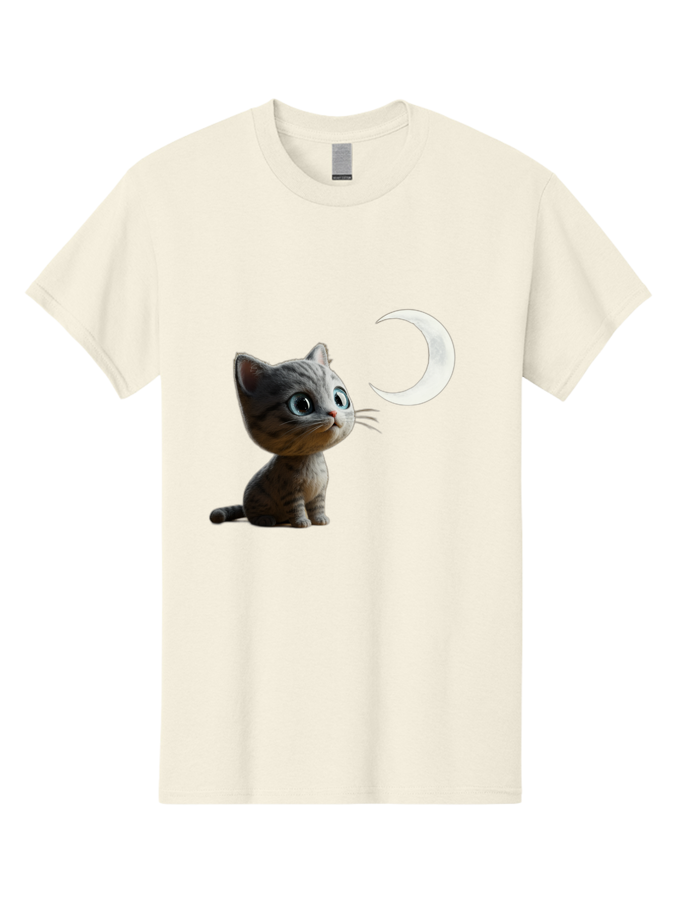 Kitten-And-Crescent-Moon Men'S Graphic Tee, 100% Cotton, Comfortable Casual Summer Wear, Machine Washable, Vintage Camera, Old Camera, Antique Camera, Black Camera, Classic Photography, Photography Equipment, Nostalgic Device, Film Camera, Baj085