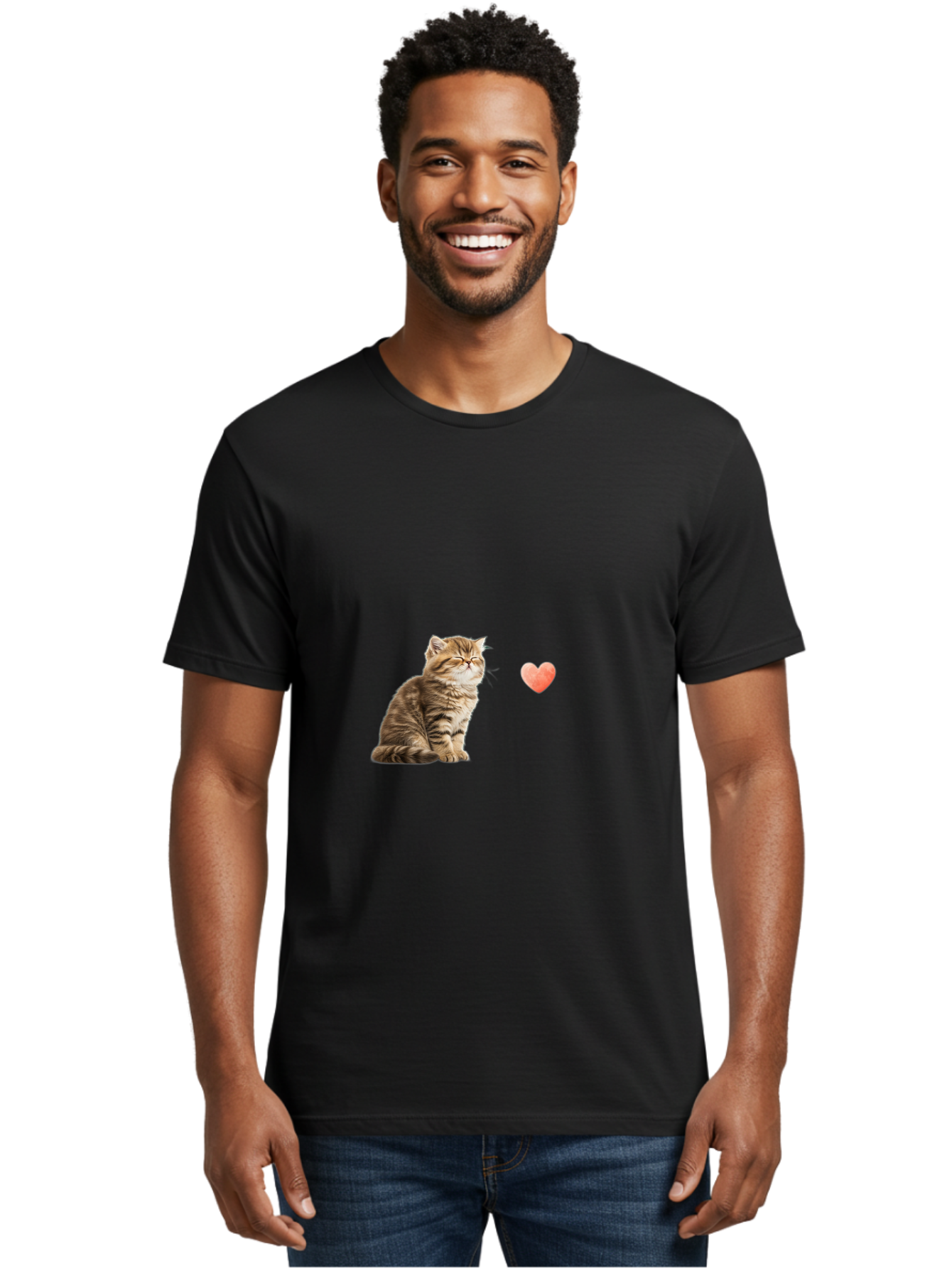 Kitten-And-Heart Men'S Graphic Tee, 100% Cotton, Comfortable Casual Summer Wear, Machine Washable, Vintage Camera, Old Camera, Antique Camera, Black Camera, Classic Photography, Photography Equipment, Nostalgic Device, Film Camera, Camera Art Baj086