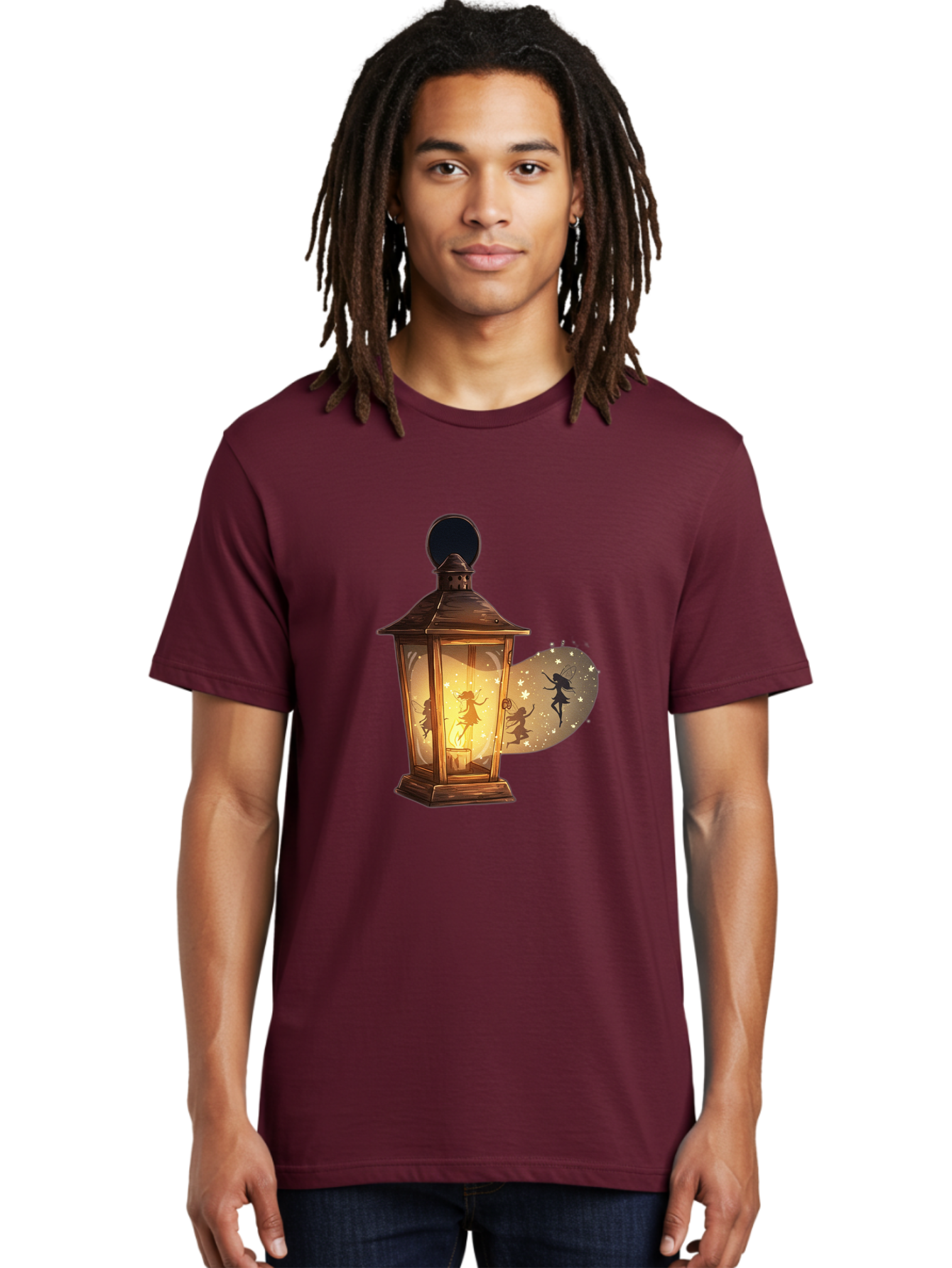 Lantern-With-Dancing-Fairy Men'S Graphic Tee, 100% Cotton, Comfortable Casual Summer Wear, Machine Washable, Vintage Camera, Old Camera, Antique Camera, Black Camera, Classic Photography, Photography Equipment, Nostalgic Device, Film Camera, Baj088