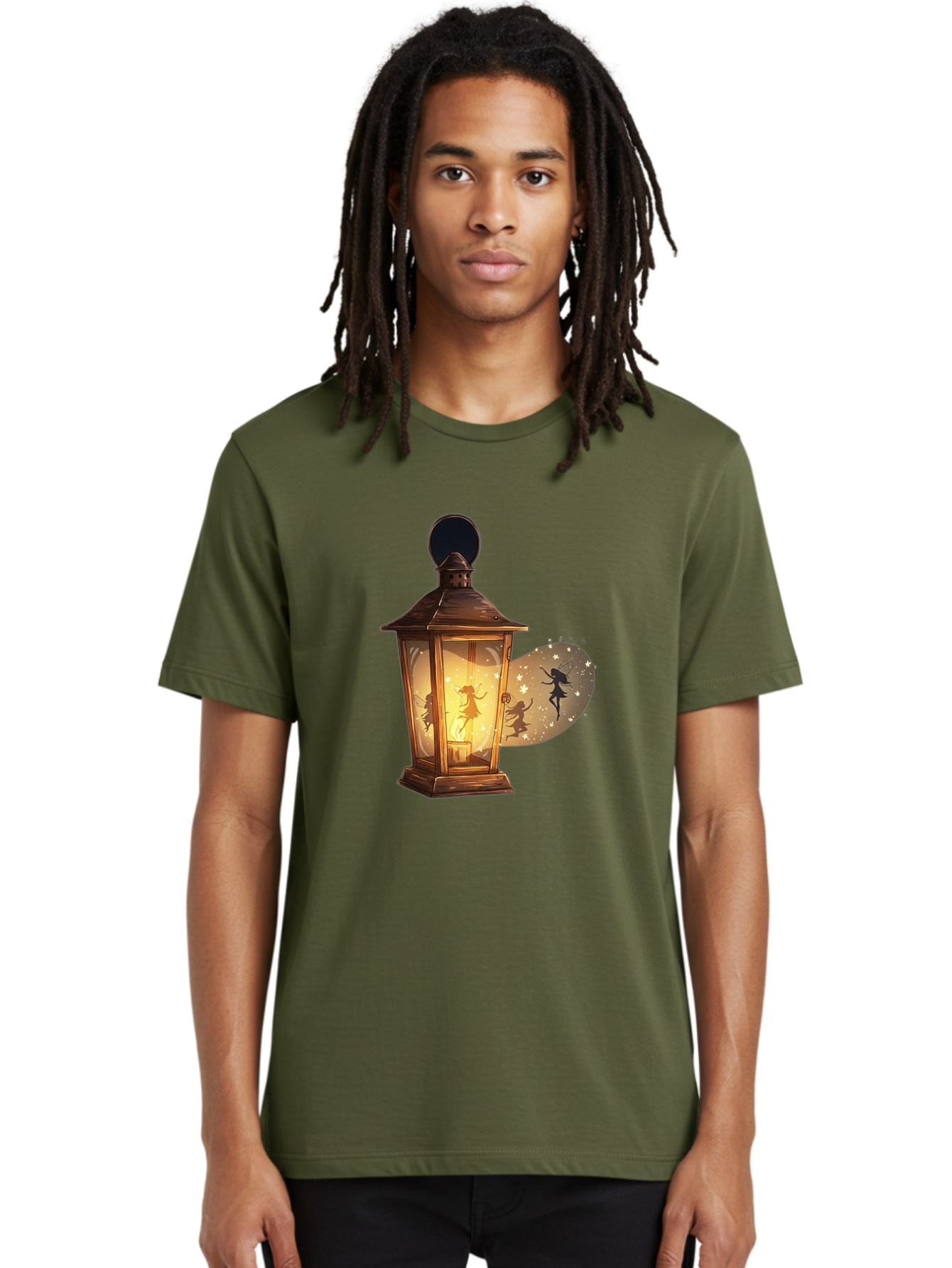 Lantern-With-Dancing-Fairy Men'S Graphic Tee, 100% Cotton, Comfortable Casual Summer Wear, Machine Washable, Vintage Camera, Old Camera, Antique Camera, Black Camera, Classic Photography, Photography Equipment, Nostalgic Device, Film Camera, Baj088