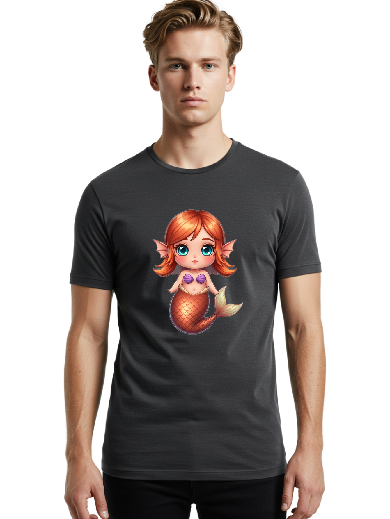 Little-Red-Haired-Mermaid Men'S Graphic Tee, 100% Cotton, Comfortable Casual Summer Wear, Machine Washable, Vintage Camera, Old Camera, Antique Camera, Black Camera, Classic Photography, Photography Equipment, Nostalgic Device, Film Camera, Baj089