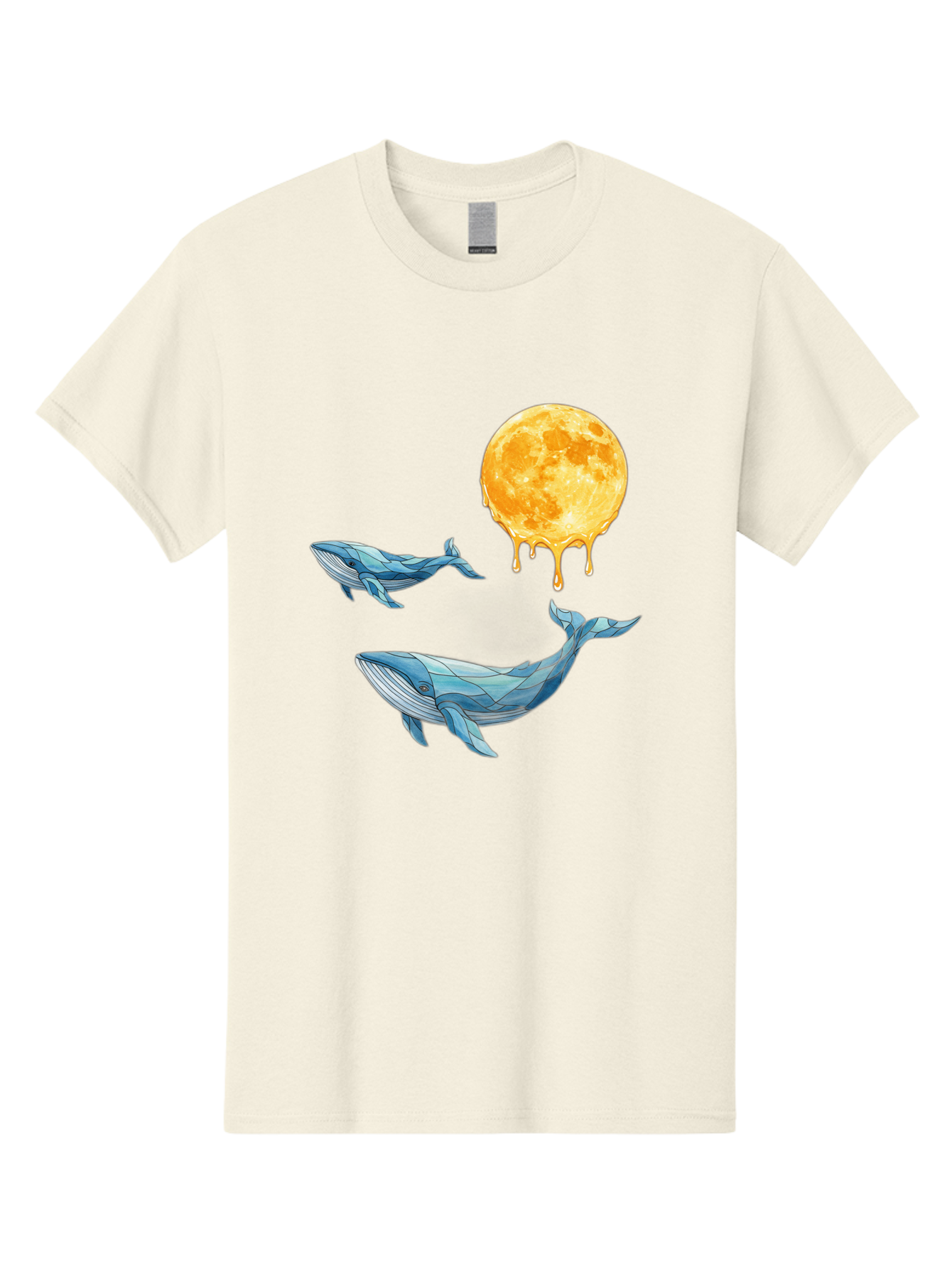 Low-Poly-Whales-Dripping-Moon Men'S Graphic Tee, 100% Cotton, Comfortable Casual Summer Wear, Machine Washable, Vintage Camera, Old Camera, Antique Camera, Black Camera, Classic Photography, Photography Equipment, Nostalgic Device, Baj093
