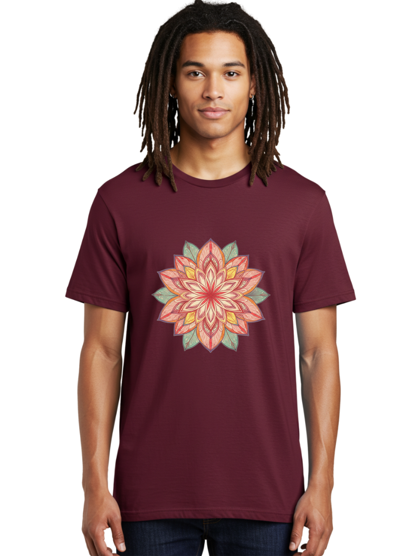 Mandala Men'S Graphic Tee, 100% Cotton, Comfortable Casual Summer Wear, Machine Washable, Vintage Camera, Old Camera, Antique Camera, Black Camera, Classic Photography, Photography Equipment, Nostalgic Device, Film Camera, Camera Art Baj094