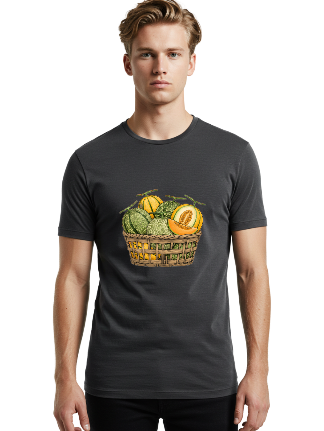 Melons-In-Basket Men'S Graphic Tee, 100% Cotton, Comfortable Casual Summer Wear, Machine Washable, Vintage Camera, Old Camera, Antique Camera, Black Camera, Classic Photography, Photography Equipment, Nostalgic Device, Film Camera, Camera Art Baj095
