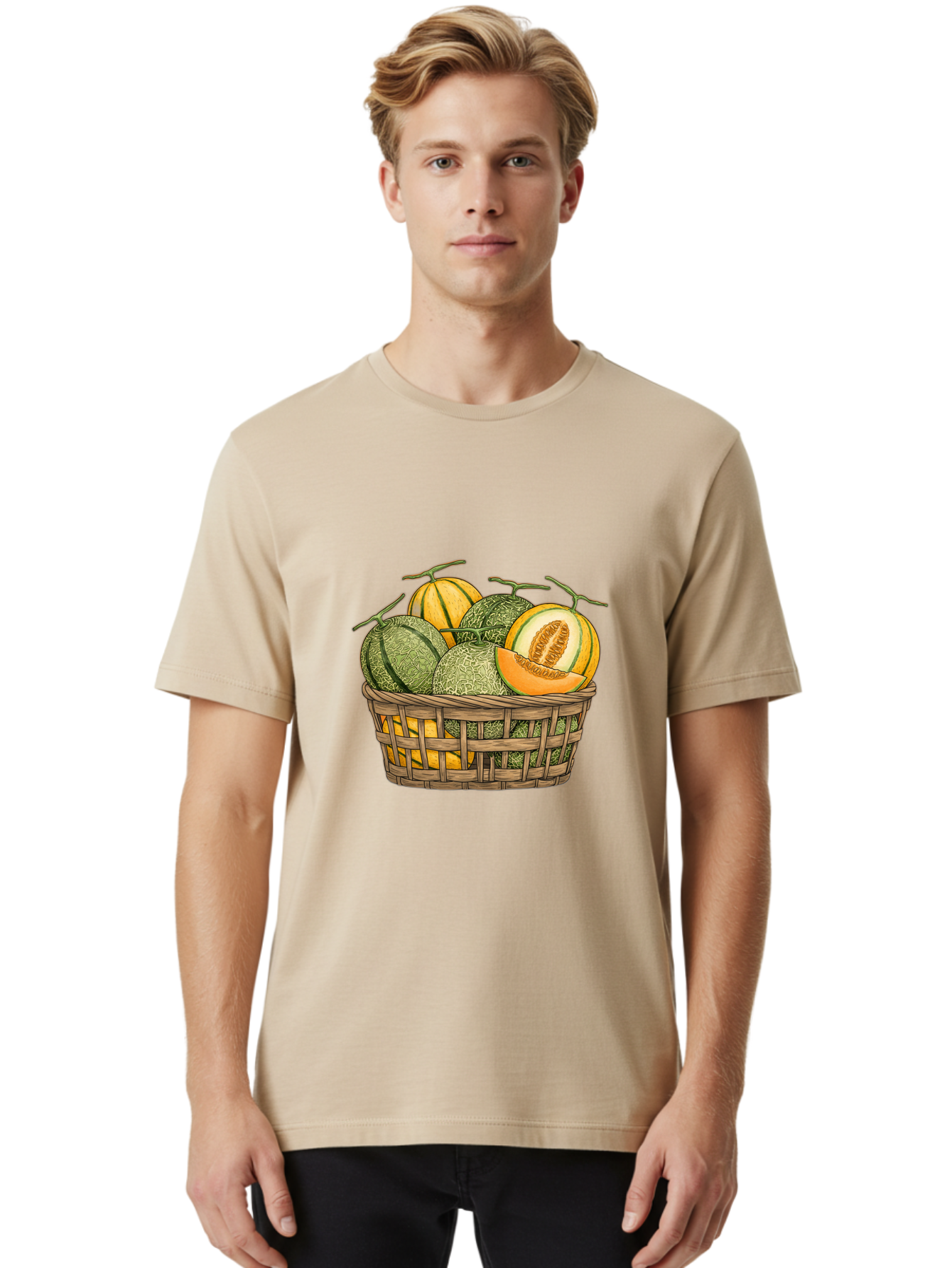 Melons-In-Basket Men'S Graphic Tee, 100% Cotton, Comfortable Casual Summer Wear, Machine Washable, Vintage Camera, Old Camera, Antique Camera, Black Camera, Classic Photography, Photography Equipment, Nostalgic Device, Film Camera, Camera Art Baj095