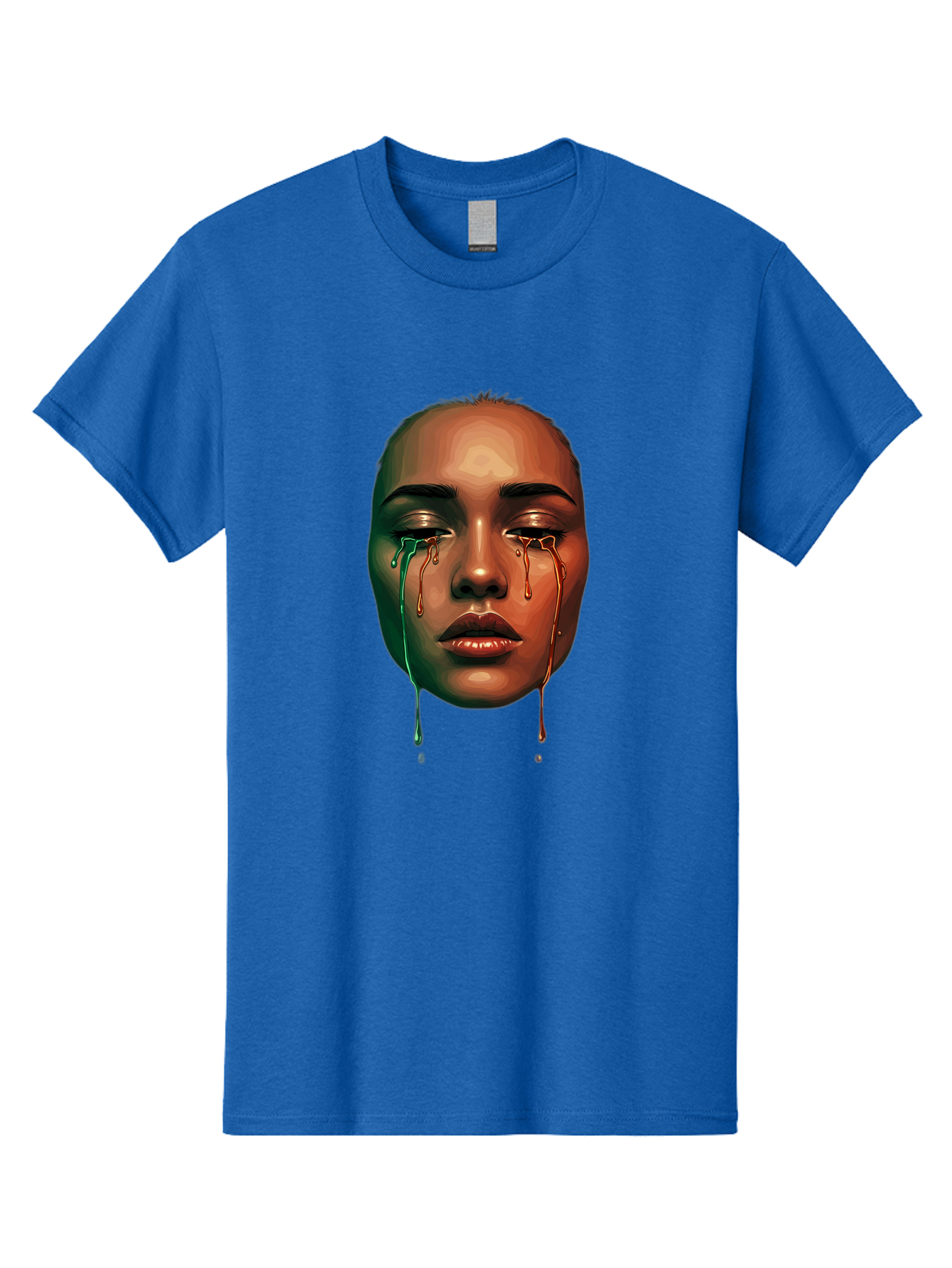 Melting-Face-1 Men'S Graphic Tee, 100% Cotton, Comfortable Casual Summer Wear, Machine Washable, Vintage Camera, Old Camera, Antique Camera, Black Camera, Classic Photography, Photography Equipment, Nostalgic Device, Film Camera, Camera Art Baj096