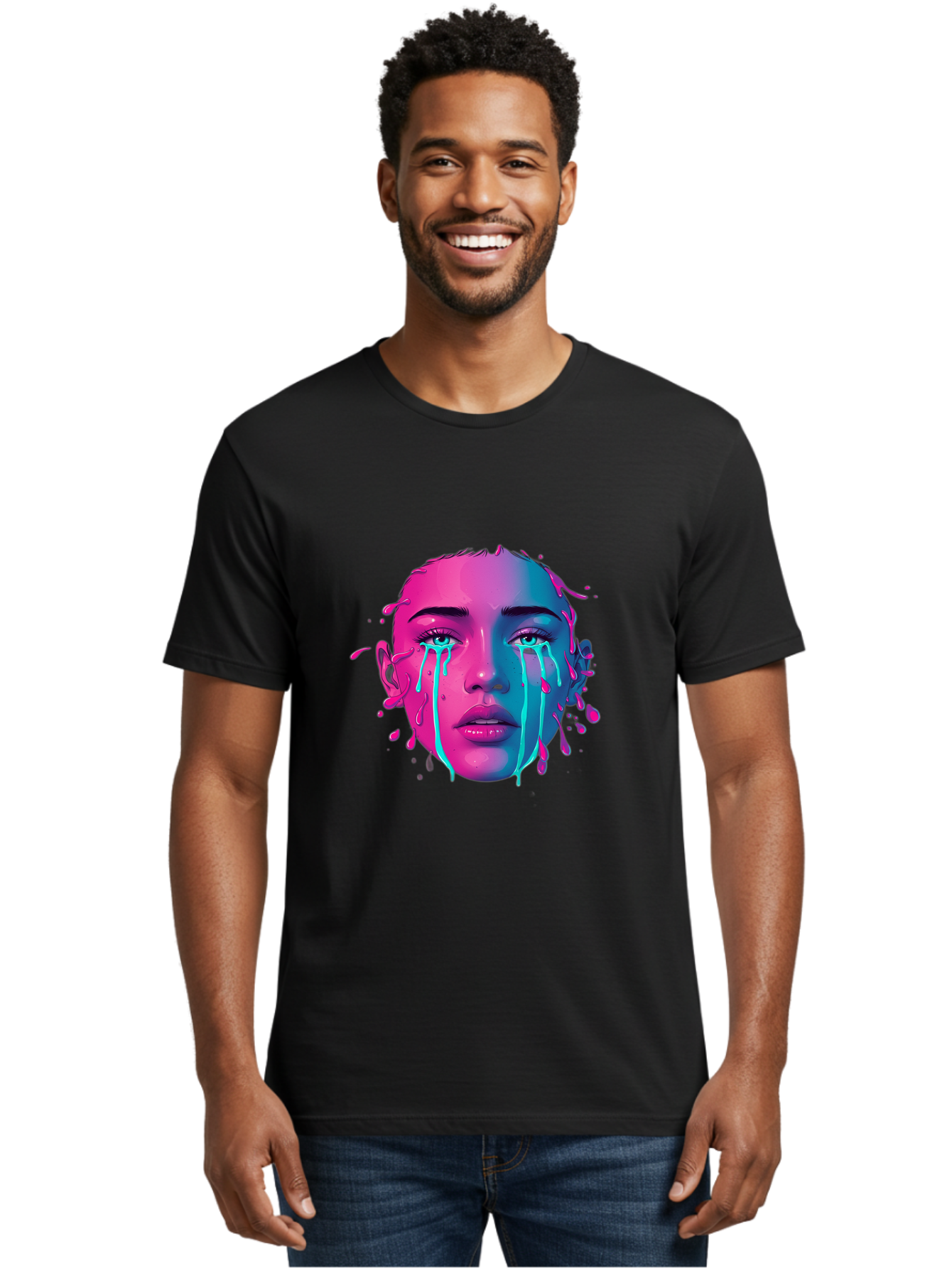 Melting-Face Men'S Graphic Tee, 100% Cotton, Comfortable Casual Summer Wear, Machine Washable, Vintage Camera, Old Camera, Antique Camera, Black Camera, Classic Photography, Photography Equipment, Nostalgic Device, Film Camera, Camera Art Baj098