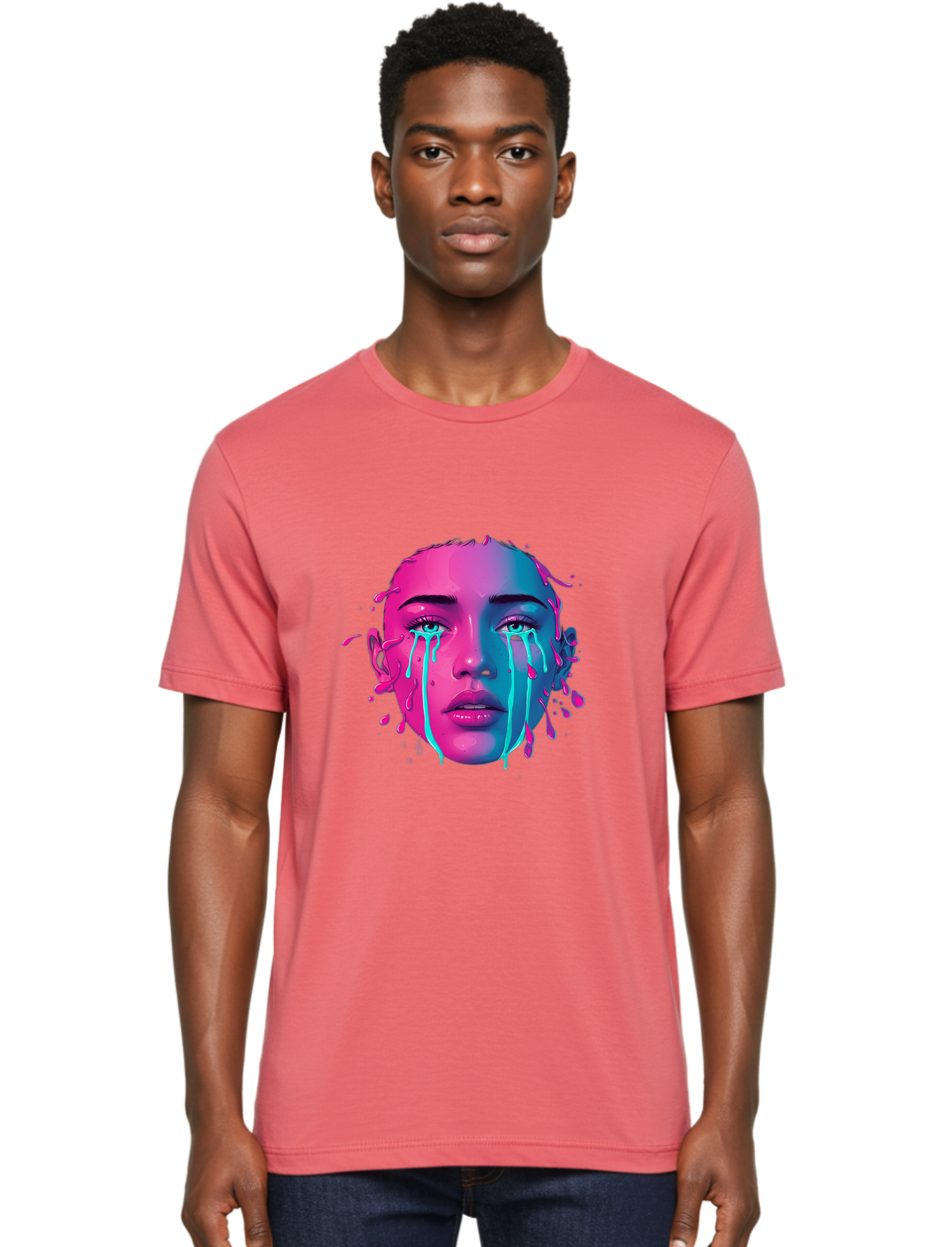 Melting-Face Men'S Graphic Tee, 100% Cotton, Comfortable Casual Summer Wear, Machine Washable, Vintage Camera, Old Camera, Antique Camera, Black Camera, Classic Photography, Photography Equipment, Nostalgic Device, Film Camera, Camera Art Baj098