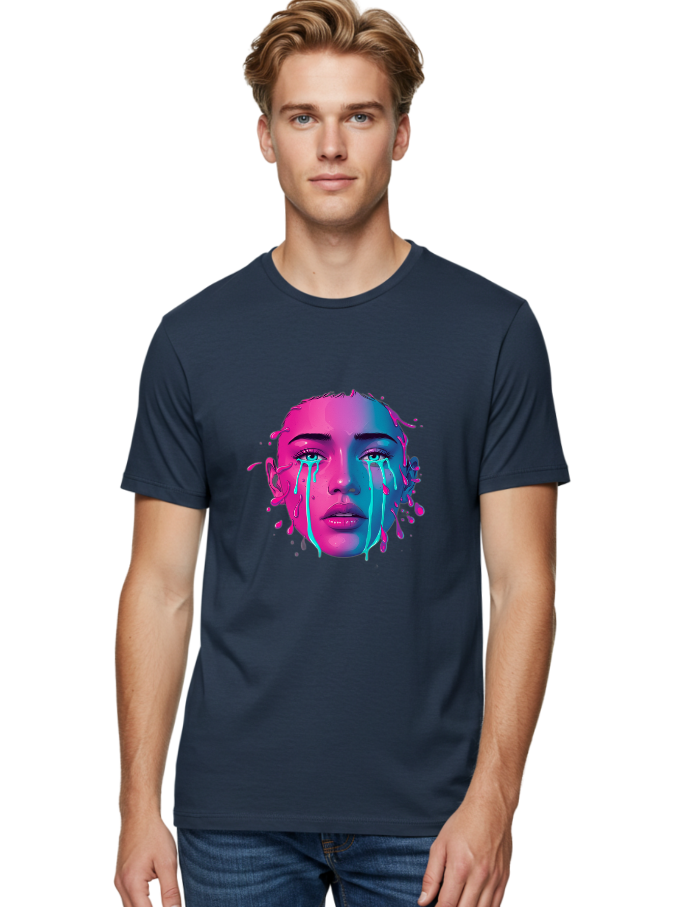 Melting-Face Men'S Graphic Tee, 100% Cotton, Comfortable Casual Summer Wear, Machine Washable, Vintage Camera, Old Camera, Antique Camera, Black Camera, Classic Photography, Photography Equipment, Nostalgic Device, Film Camera, Camera Art Baj098