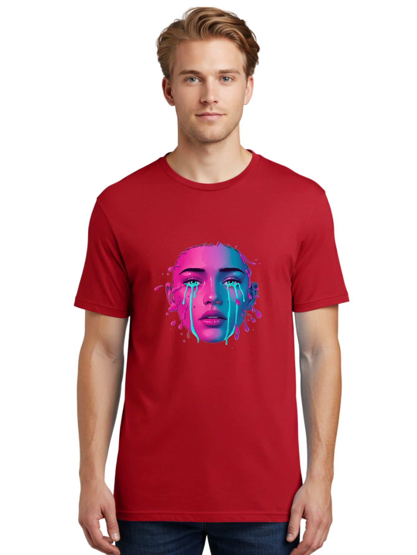 Melting-Face Men'S Graphic Tee, 100% Cotton, Comfortable Casual Summer Wear, Machine Washable, Vintage Camera, Old Camera, Antique Camera, Black Camera, Classic Photography, Photography Equipment, Nostalgic Device, Film Camera, Camera Art Baj098