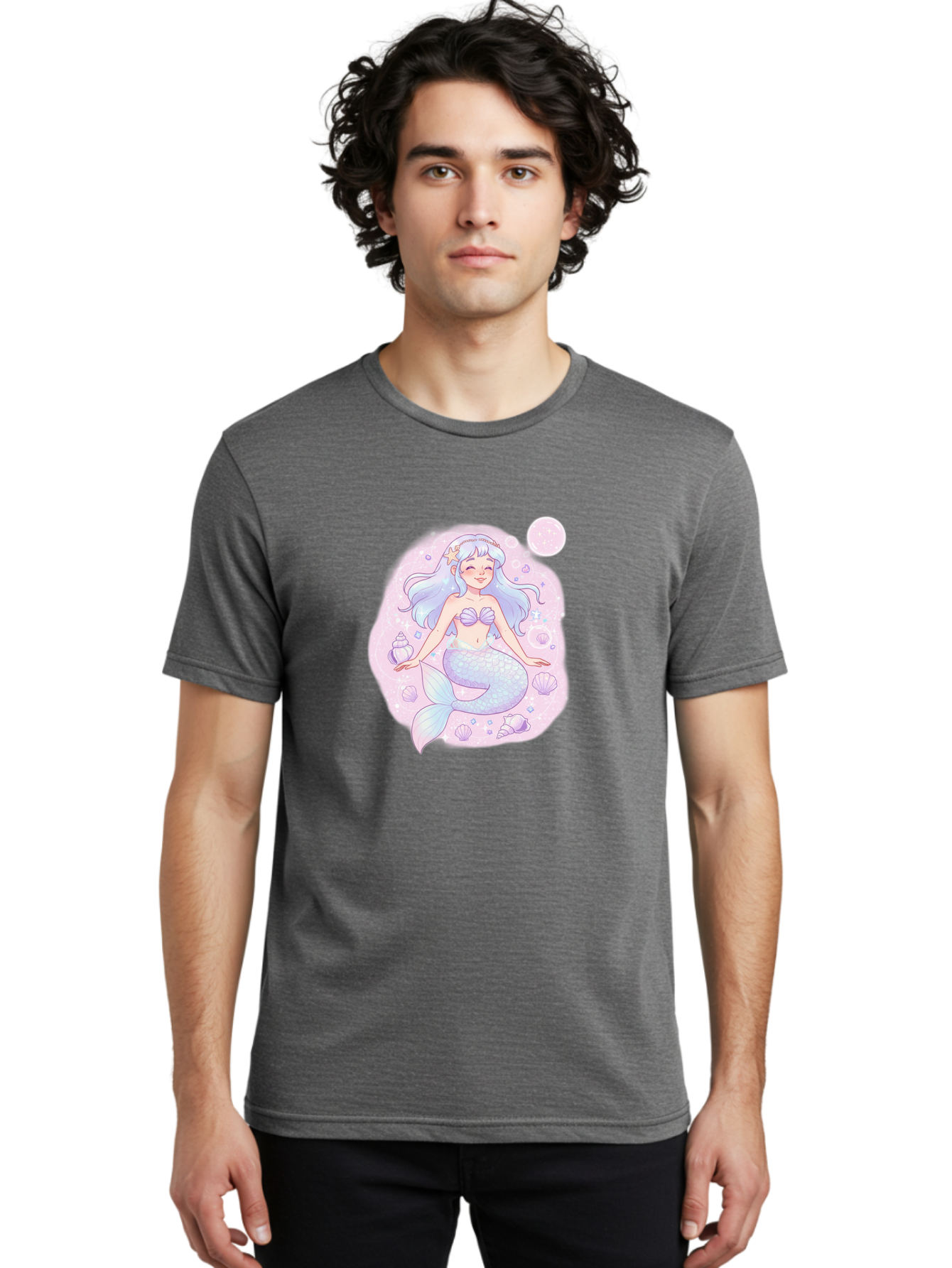 Mermaid-2 Men'S Graphic Tee, 100% Cotton, Comfortable Casual Summer Wear, Machine Washable, Vintage Camera, Old Camera, Antique Camera, Black Camera, Classic Photography, Photography Equipment, Nostalgic Device, Film Camera, Camera Art Baj100