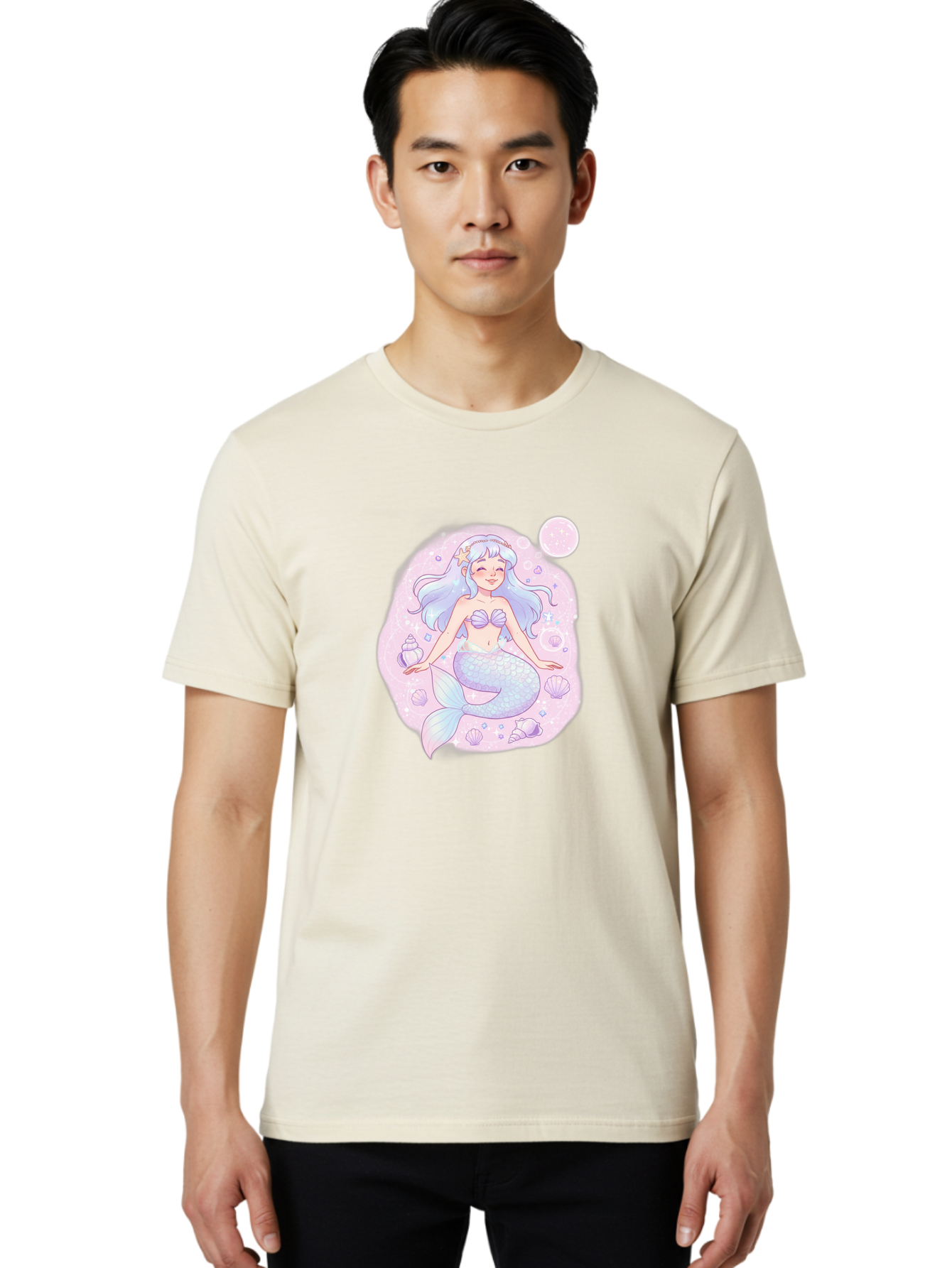 Mermaid-2 Men'S Graphic Tee, 100% Cotton, Comfortable Casual Summer Wear, Machine Washable, Vintage Camera, Old Camera, Antique Camera, Black Camera, Classic Photography, Photography Equipment, Nostalgic Device, Film Camera, Camera Art Baj100