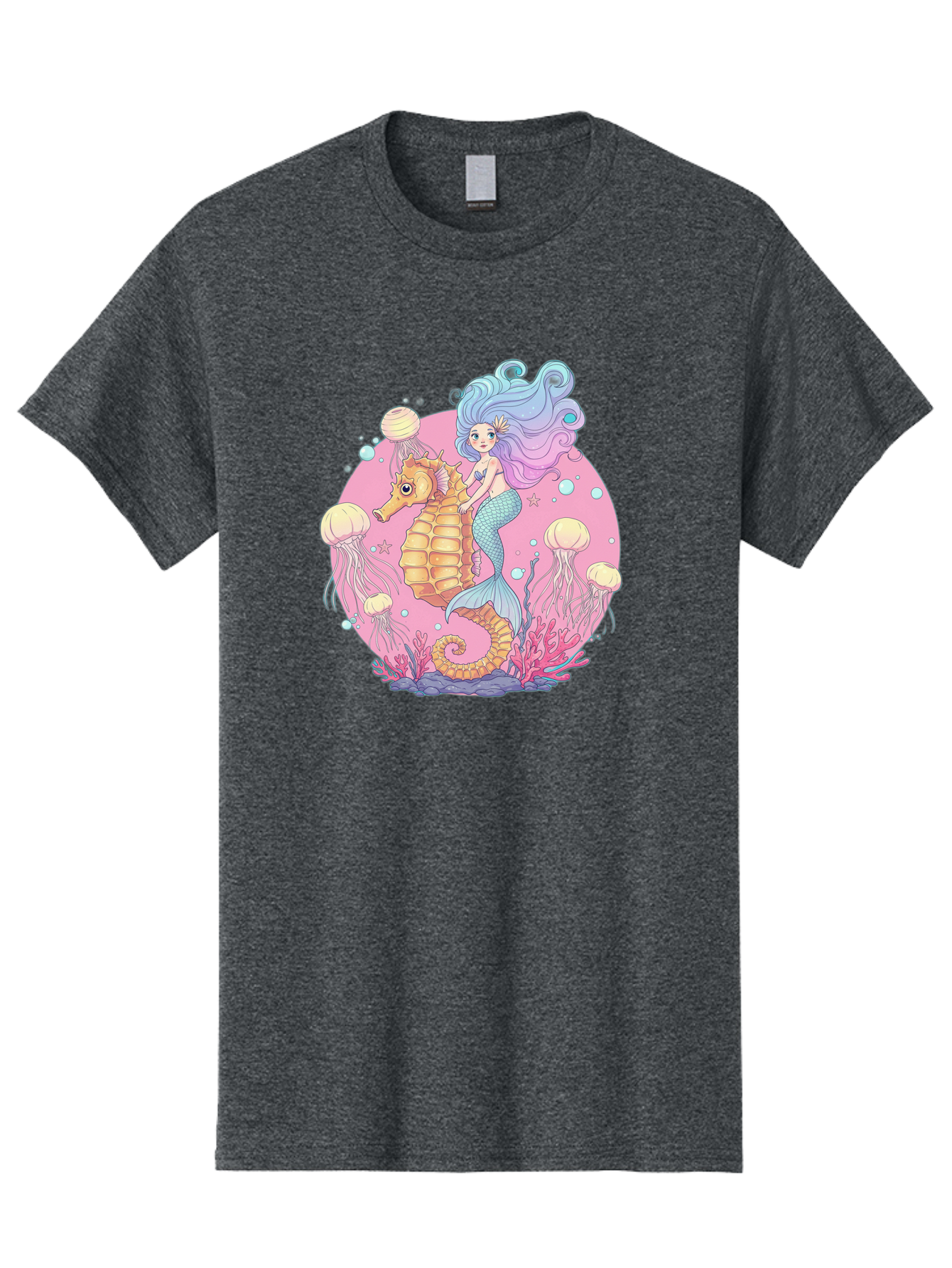 Mermaid-And-Seahorse Men'S Graphic Tee, 100% Cotton, Comfortable Casual Summer Wear, Machine Washable, Vintage Camera, Old Camera, Antique Camera, Black Camera, Classic Photography, Photography Equipment, Nostalgic Device, Film Camera, Baj101