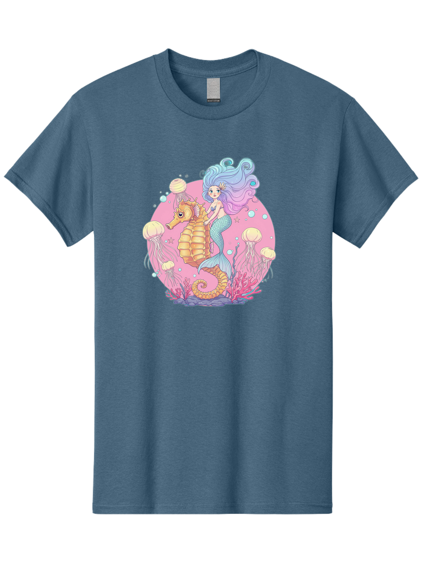 Mermaid-And-Seahorse Men'S Graphic Tee, 100% Cotton, Comfortable Casual Summer Wear, Machine Washable, Vintage Camera, Old Camera, Antique Camera, Black Camera, Classic Photography, Photography Equipment, Nostalgic Device, Film Camera, Baj101