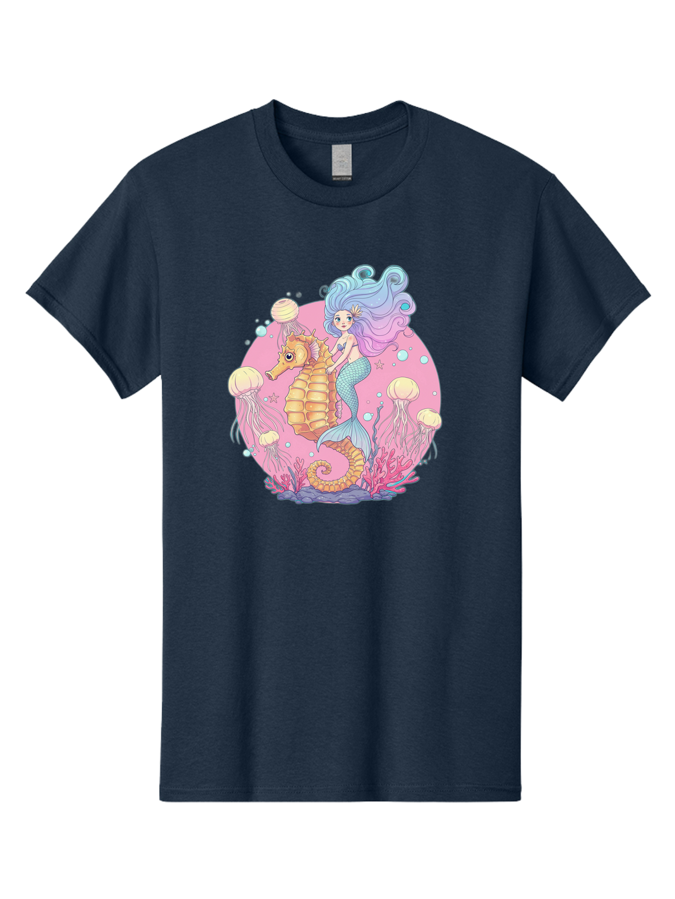 Mermaid-And-Seahorse Men'S Graphic Tee, 100% Cotton, Comfortable Casual Summer Wear, Machine Washable, Vintage Camera, Old Camera, Antique Camera, Black Camera, Classic Photography, Photography Equipment, Nostalgic Device, Film Camera, Baj101