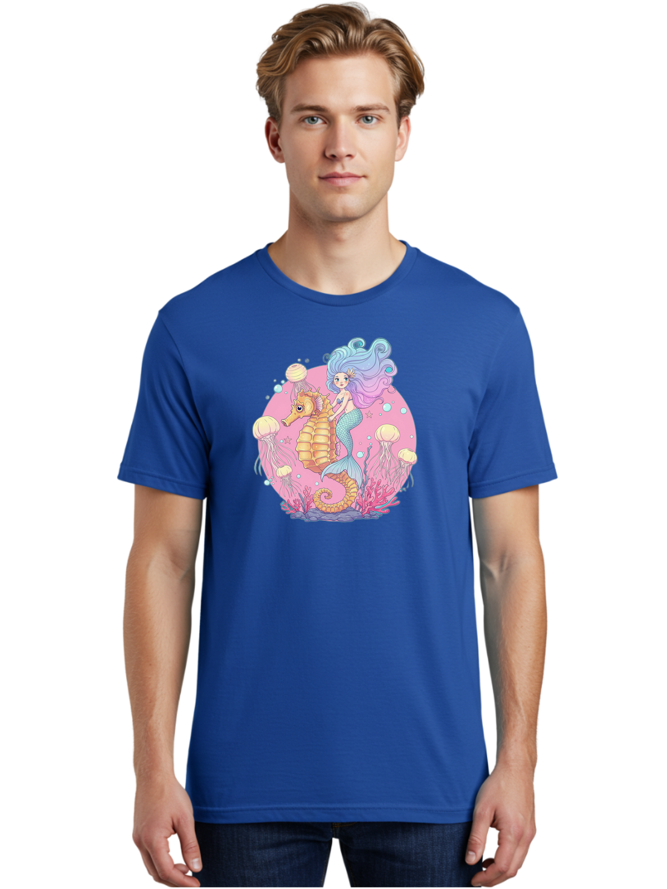 Mermaid-And-Seahorse Men'S Graphic Tee, 100% Cotton, Comfortable Casual Summer Wear, Machine Washable, Vintage Camera, Old Camera, Antique Camera, Black Camera, Classic Photography, Photography Equipment, Nostalgic Device, Film Camera, Baj101