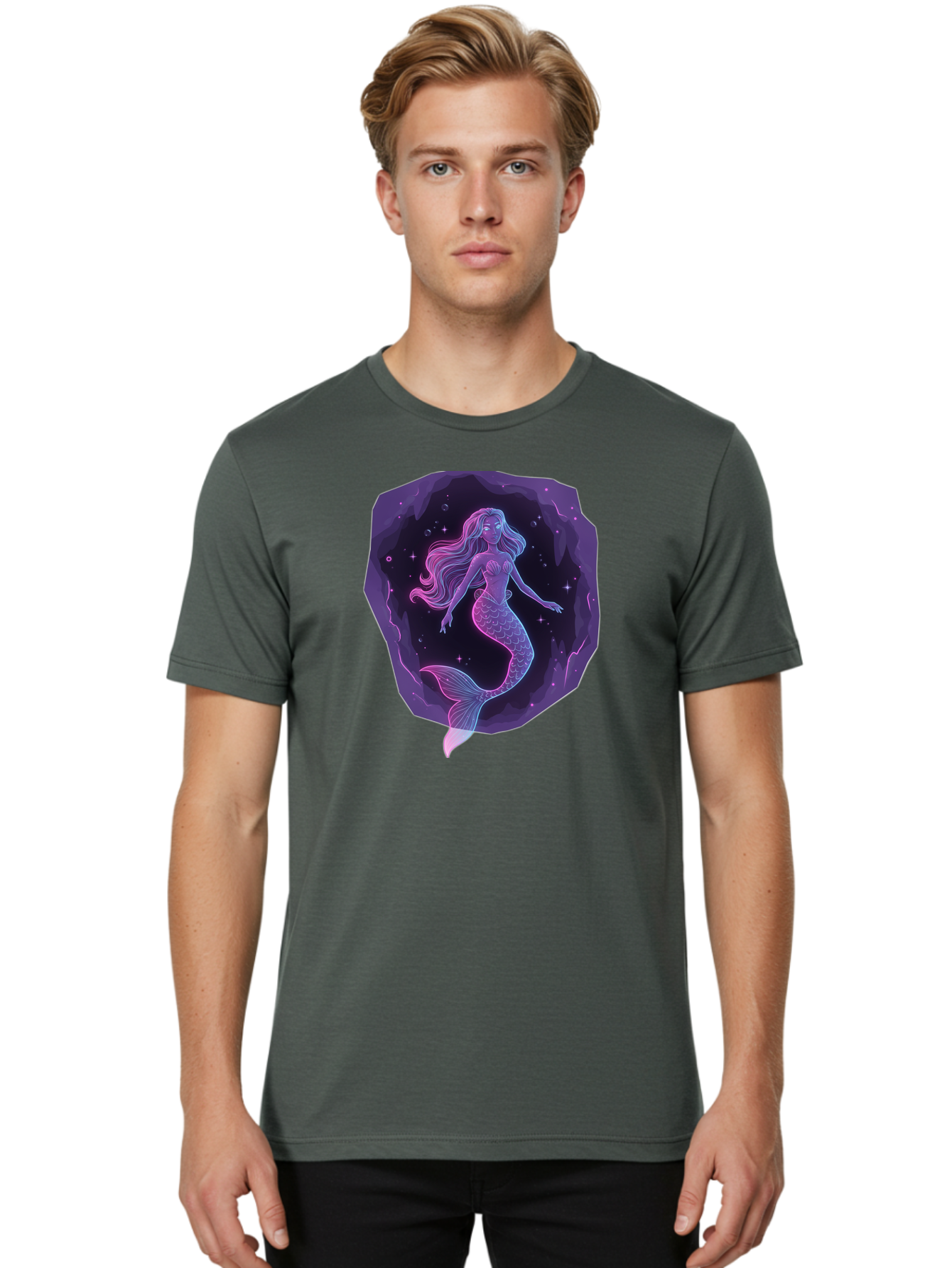 Mermaid-In-Purple Men'S Graphic Tee, 100% Cotton, Comfortable Casual Summer Wear, Machine Washable, Vintage Camera, Old Camera, Antique Camera, Black Camera, Classic Photography, Photography Equipment, Nostalgic Device, Film Camera, Camera Art Baj107