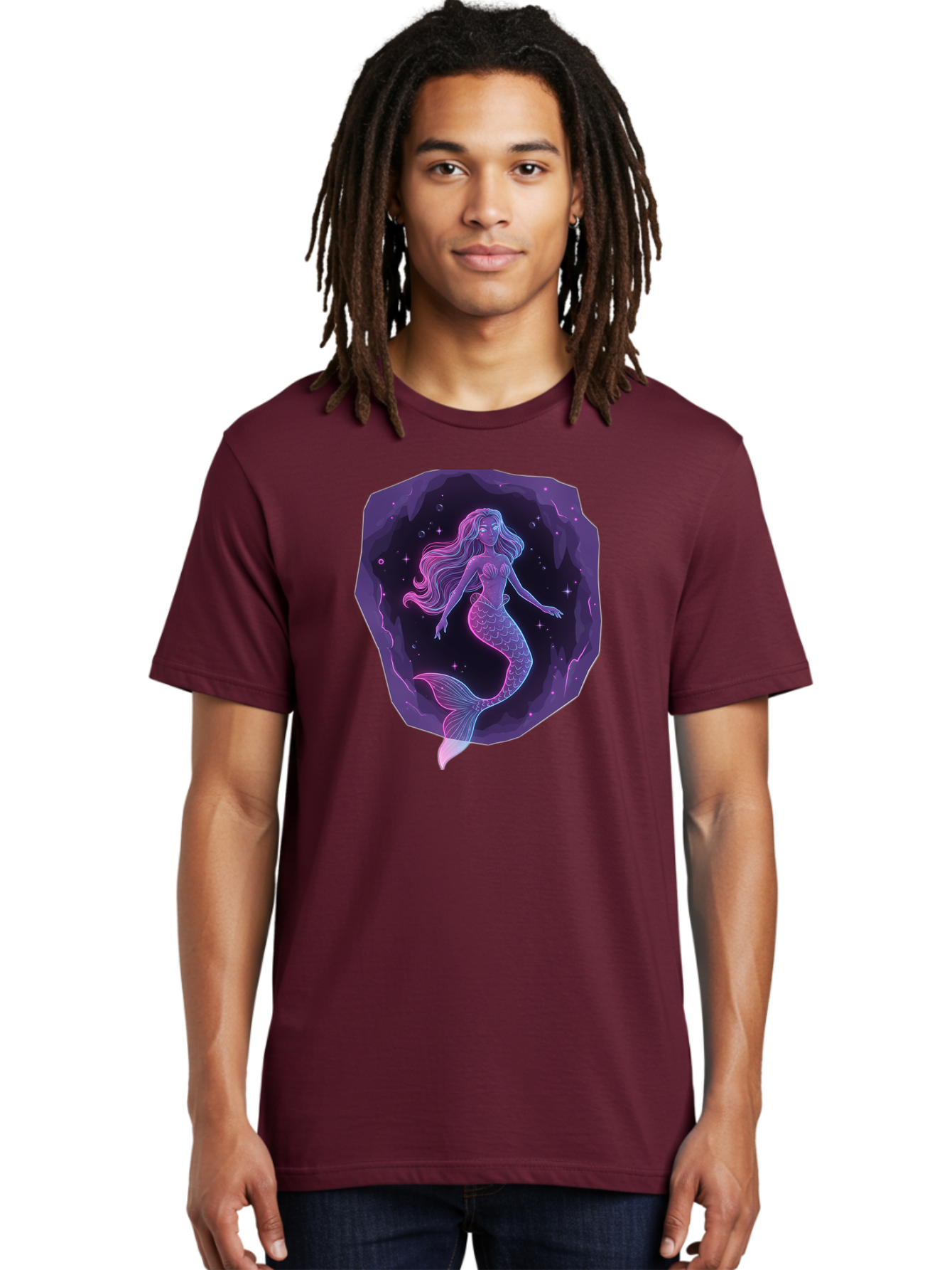 Mermaid-In-Purple Men'S Graphic Tee, 100% Cotton, Comfortable Casual Summer Wear, Machine Washable, Vintage Camera, Old Camera, Antique Camera, Black Camera, Classic Photography, Photography Equipment, Nostalgic Device, Film Camera, Camera Art Baj107