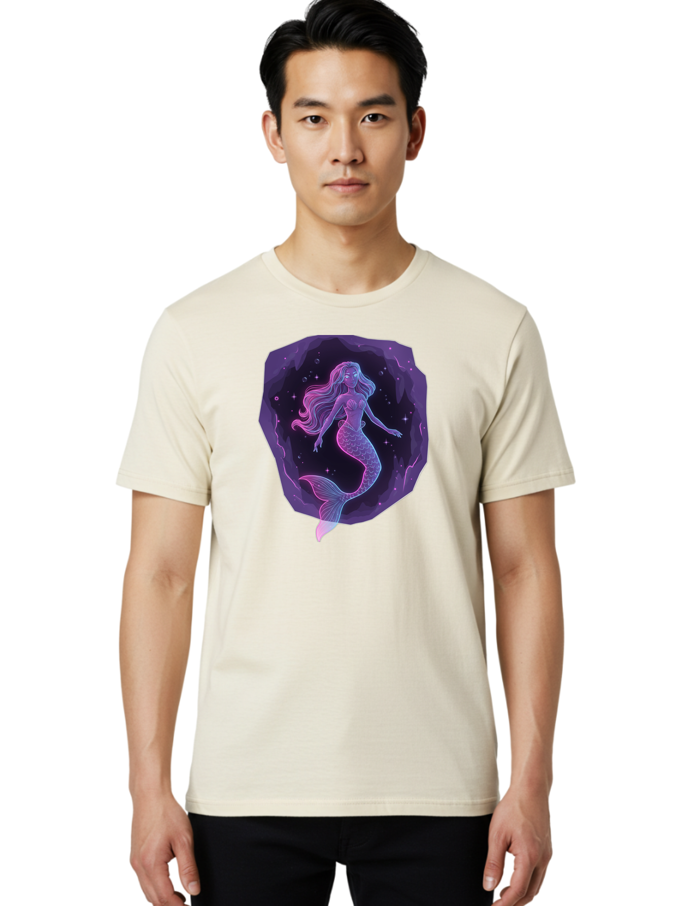 Mermaid-In-Purple Men'S Graphic Tee, 100% Cotton, Comfortable Casual Summer Wear, Machine Washable, Vintage Camera, Old Camera, Antique Camera, Black Camera, Classic Photography, Photography Equipment, Nostalgic Device, Film Camera, Camera Art Baj107