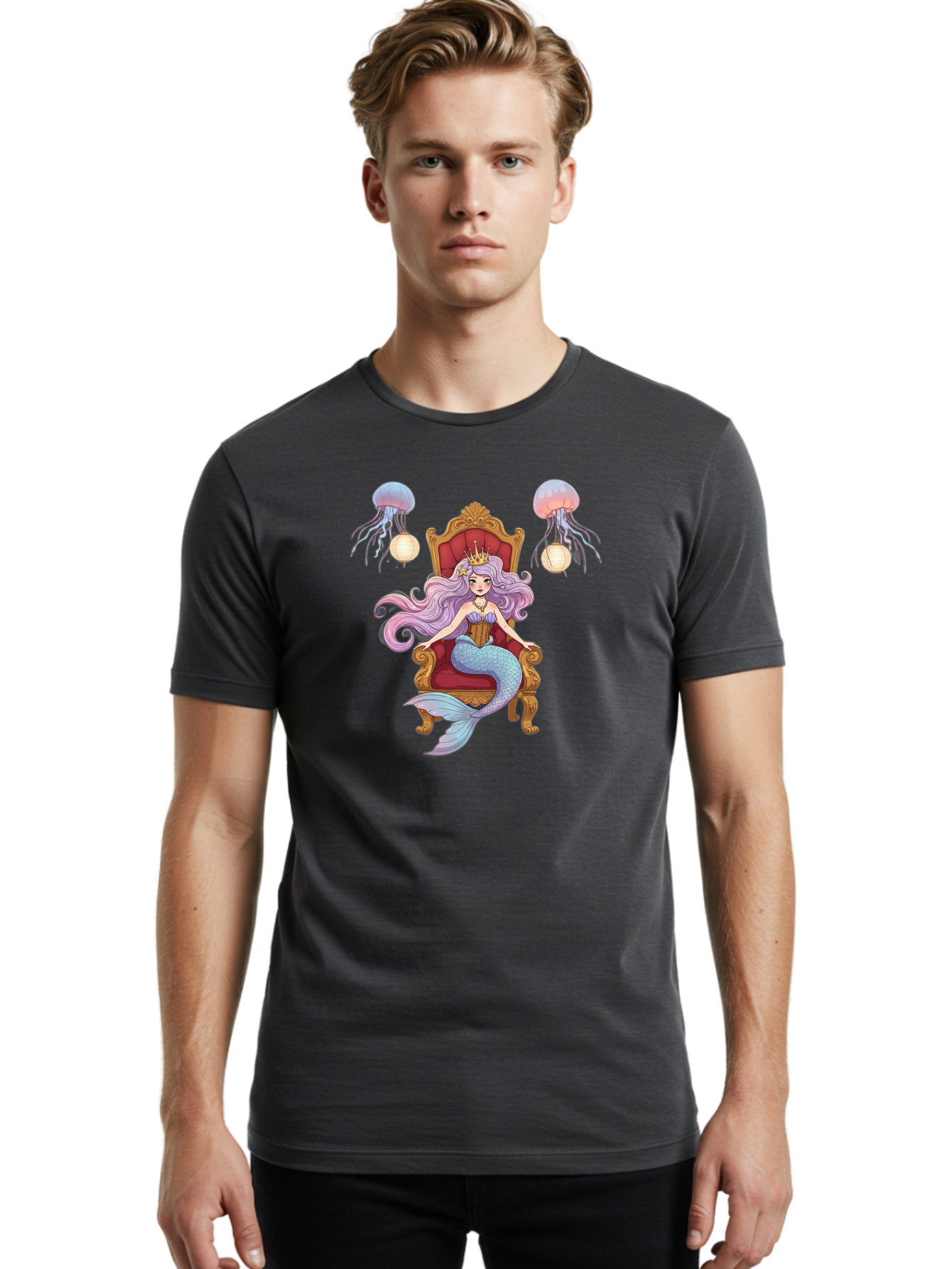 Mermaid-Queen Men'S Graphic Tee, 100% Cotton, Comfortable Casual Summer Wear, Machine Washable, Vintage Camera, Old Camera, Antique Camera, Black Camera, Classic Photography, Photography Equipment, Nostalgic Device, Film Camera, Camera Art Baj108
