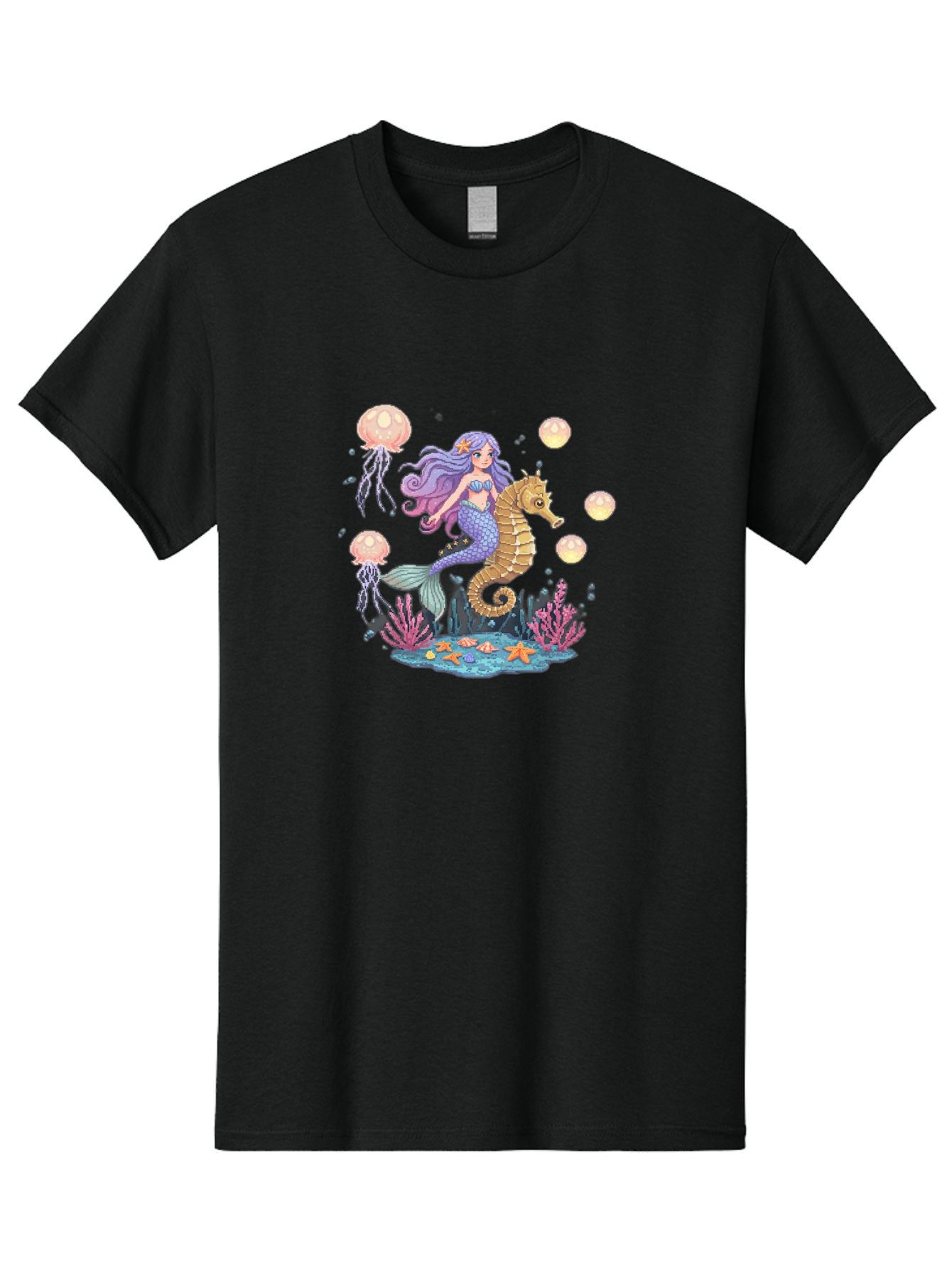Mermaid-Riding-Seahorse Men'S Graphic Tee, 100% Cotton, Comfortable Casual Summer Wear, Machine Washable, Vintage Camera, Old Camera, Antique Camera, Black Camera, Classic Photography, Photography Equipment, Nostalgic Device, Film Camera, Baj109