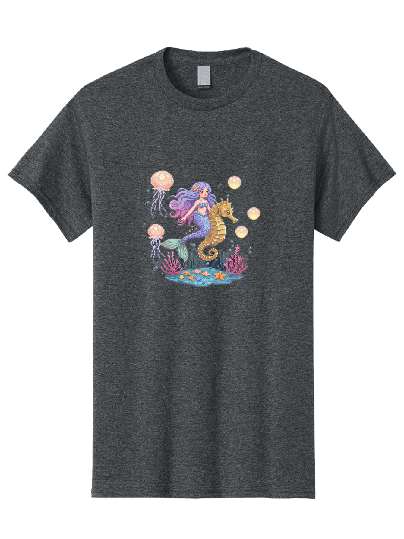 Mermaid-Riding-Seahorse Men'S Graphic Tee, 100% Cotton, Comfortable Casual Summer Wear, Machine Washable, Vintage Camera, Old Camera, Antique Camera, Black Camera, Classic Photography, Photography Equipment, Nostalgic Device, Film Camera, Baj109