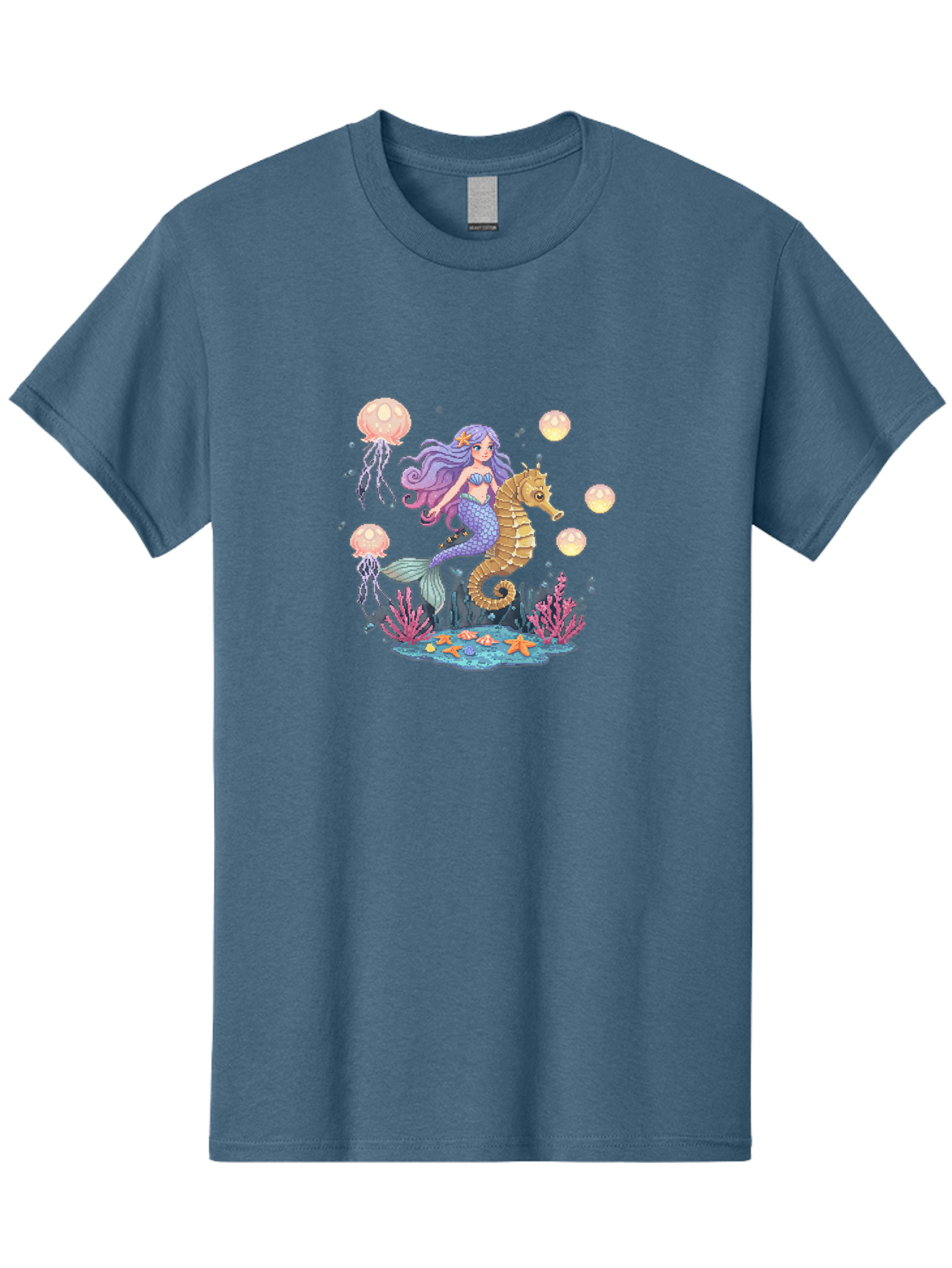 Mermaid-Riding-Seahorse Men'S Graphic Tee, 100% Cotton, Comfortable Casual Summer Wear, Machine Washable, Vintage Camera, Old Camera, Antique Camera, Black Camera, Classic Photography, Photography Equipment, Nostalgic Device, Film Camera, Baj109