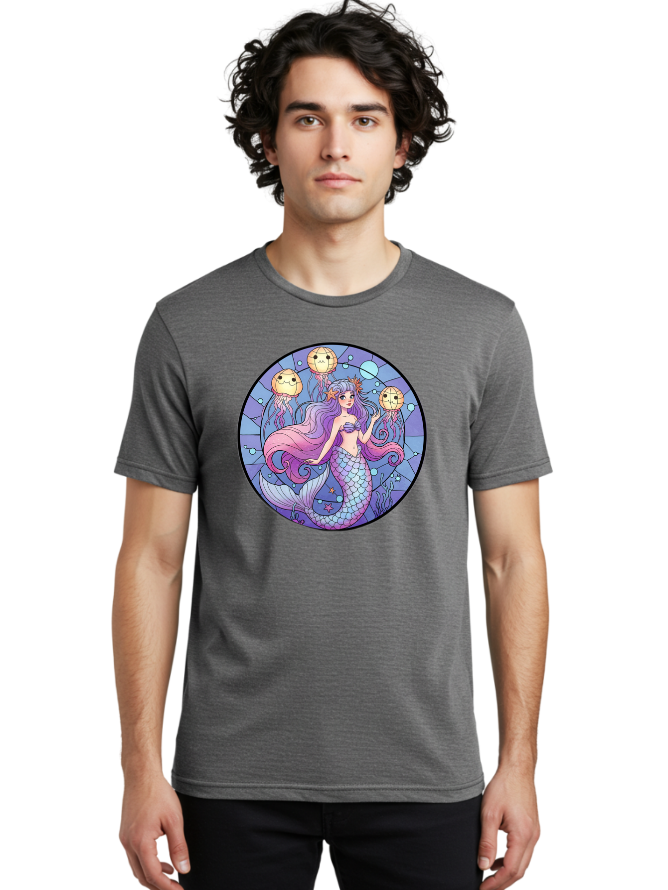 Mermaid-With-Jellyfish Men'S Graphic Tee, 100% Cotton, Comfortable Casual Summer Wear, Machine Washable, Vintage Camera, Old Camera, Antique Camera, Black Camera, Classic Photography, Photography Equipment, Nostalgic Device, Film Camera, Baj111
