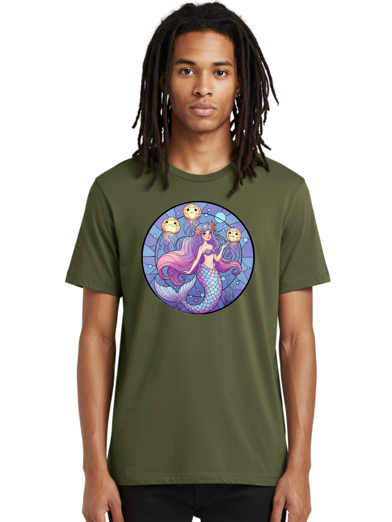 Mermaid-With-Jellyfish Men'S Graphic Tee, 100% Cotton, Comfortable Casual Summer Wear, Machine Washable, Vintage Camera, Old Camera, Antique Camera, Black Camera, Classic Photography, Photography Equipment, Nostalgic Device, Film Camera, Baj111