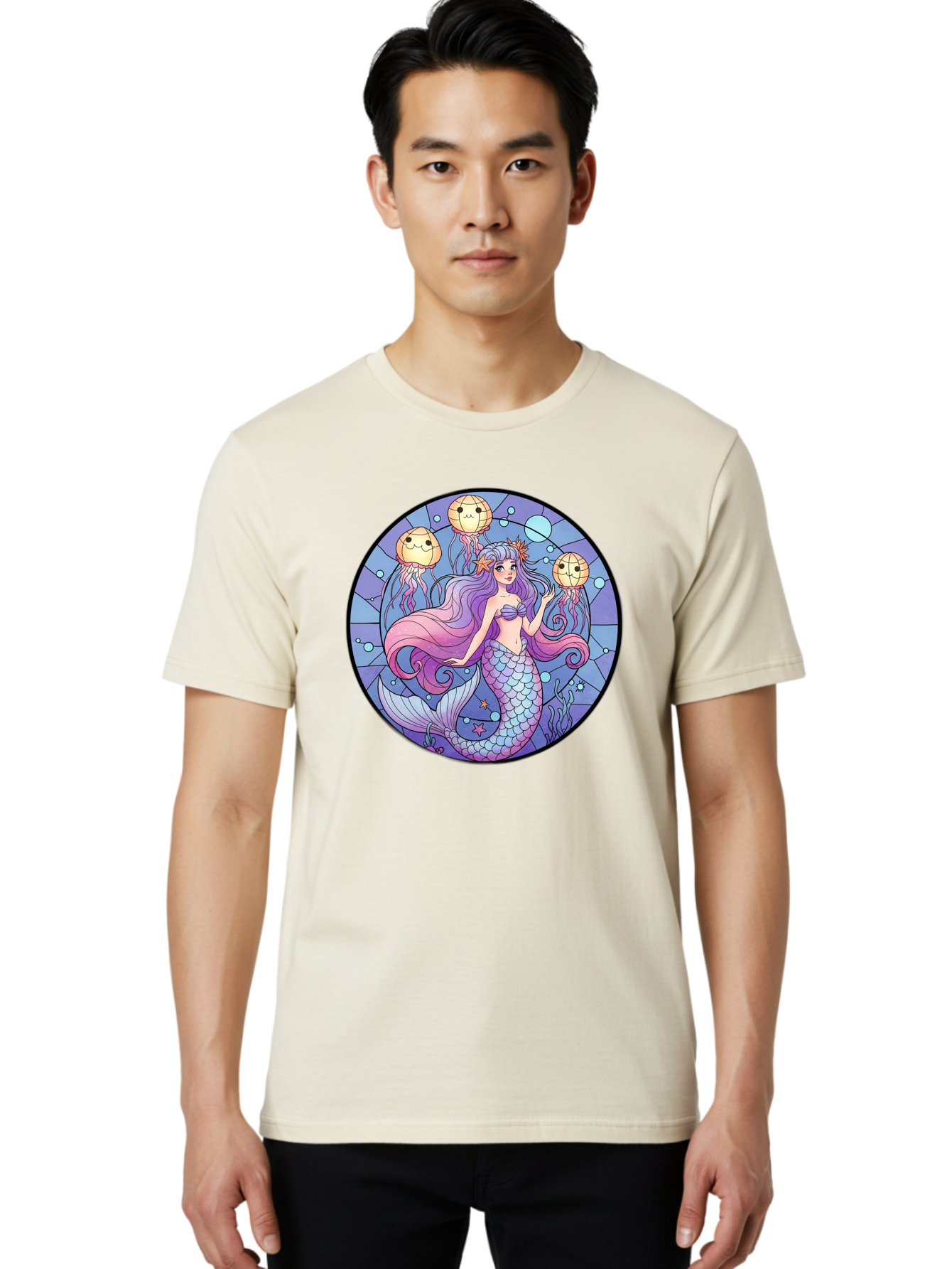 Mermaid-With-Jellyfish Men'S Graphic Tee, 100% Cotton, Comfortable Casual Summer Wear, Machine Washable, Vintage Camera, Old Camera, Antique Camera, Black Camera, Classic Photography, Photography Equipment, Nostalgic Device, Film Camera, Baj111
