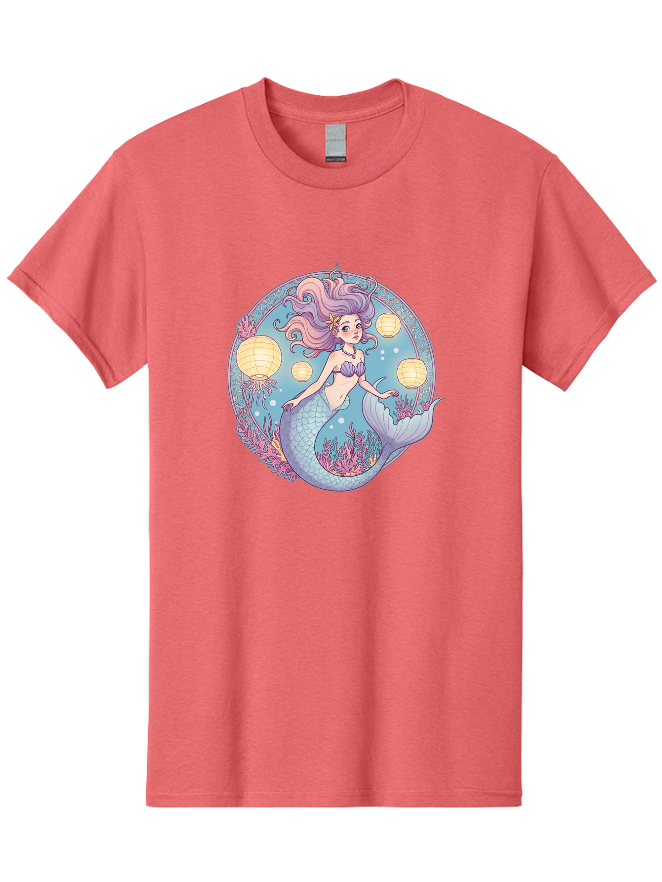 Mermaid-With-Lanterns Men'S Graphic Tee, 100% Cotton, Comfortable Casual Summer Wear, Machine Washable, Vintage Camera, Old Camera, Antique Camera, Black Camera, Classic Photography, Photography Equipment, Nostalgic Device, Film Camera, Baj113