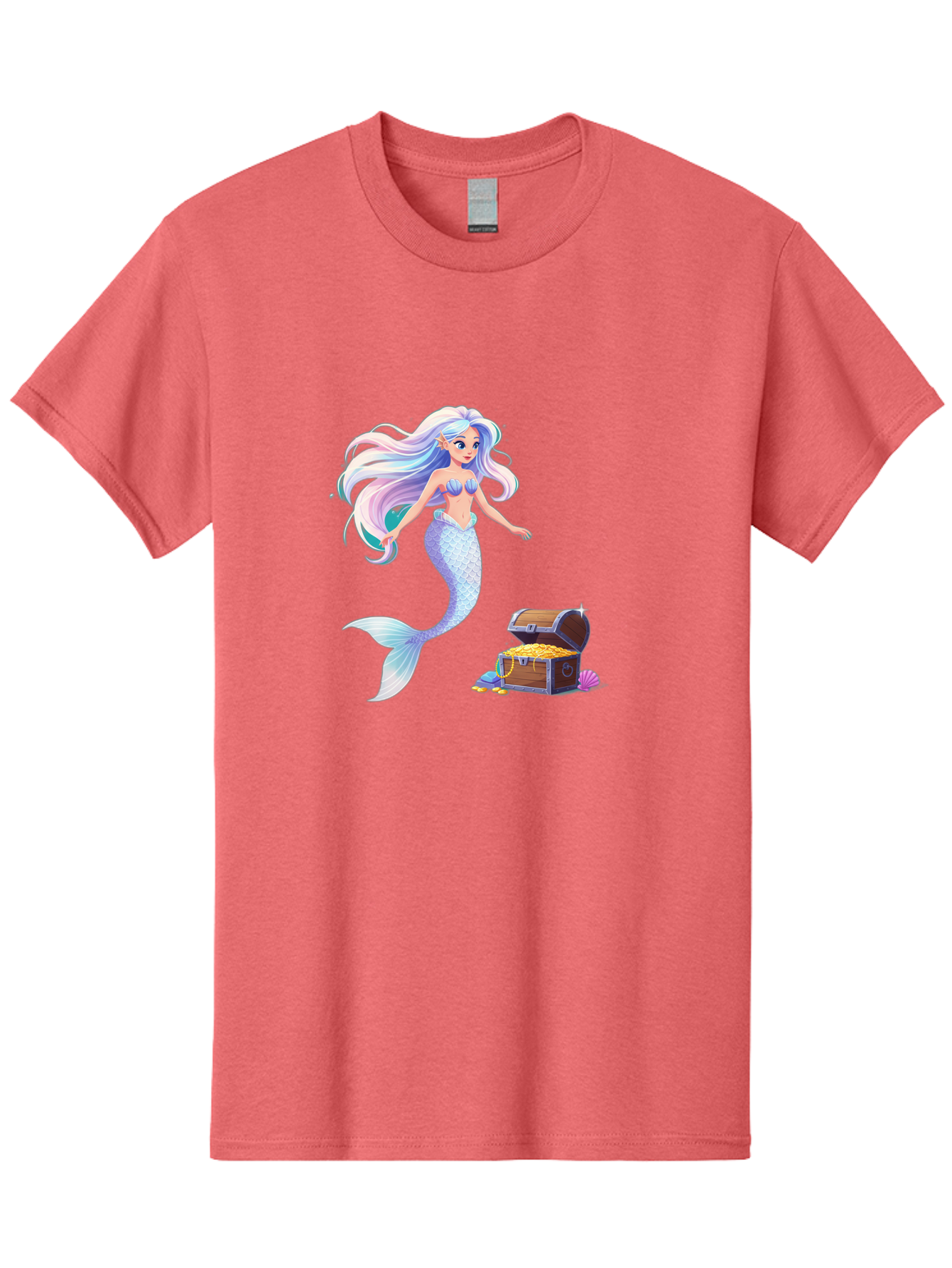 Mermaid-With-Treasure Men'S Graphic Tee, 100% Cotton, Comfortable Casual Summer Wear, Machine Washable, Vintage Camera, Old Camera, Antique Camera, Black Camera, Classic Photography, Photography Equipment, Nostalgic Device, Film Camera, Baj114