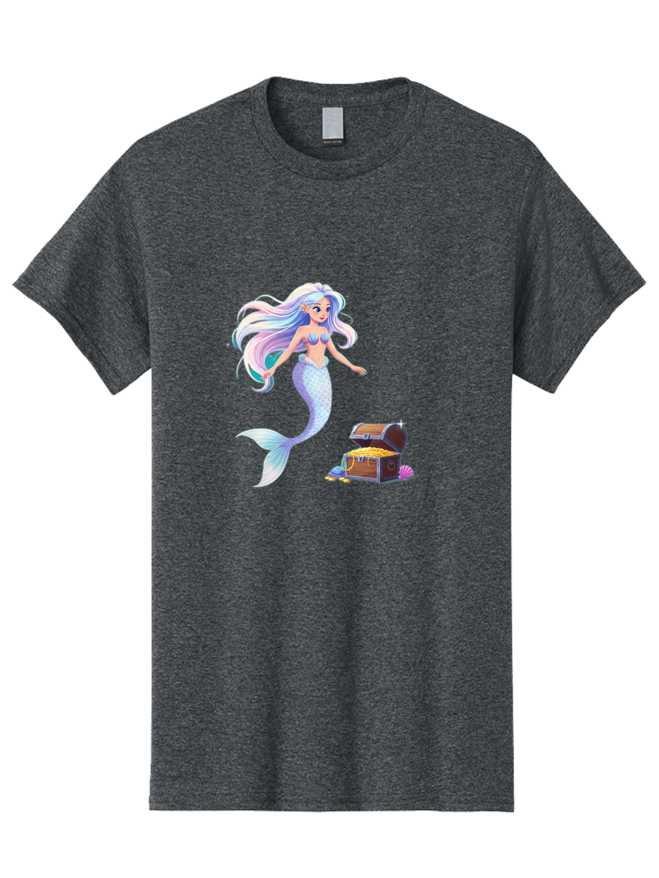 Mermaid-With-Treasure Men'S Graphic Tee, 100% Cotton, Comfortable Casual Summer Wear, Machine Washable, Vintage Camera, Old Camera, Antique Camera, Black Camera, Classic Photography, Photography Equipment, Nostalgic Device, Film Camera, Baj114