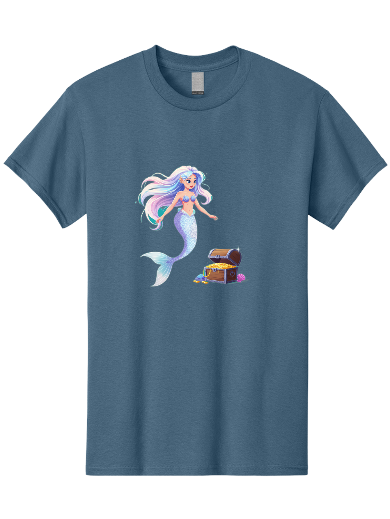 Mermaid-With-Treasure Men'S Graphic Tee, 100% Cotton, Comfortable Casual Summer Wear, Machine Washable, Vintage Camera, Old Camera, Antique Camera, Black Camera, Classic Photography, Photography Equipment, Nostalgic Device, Film Camera, Baj114