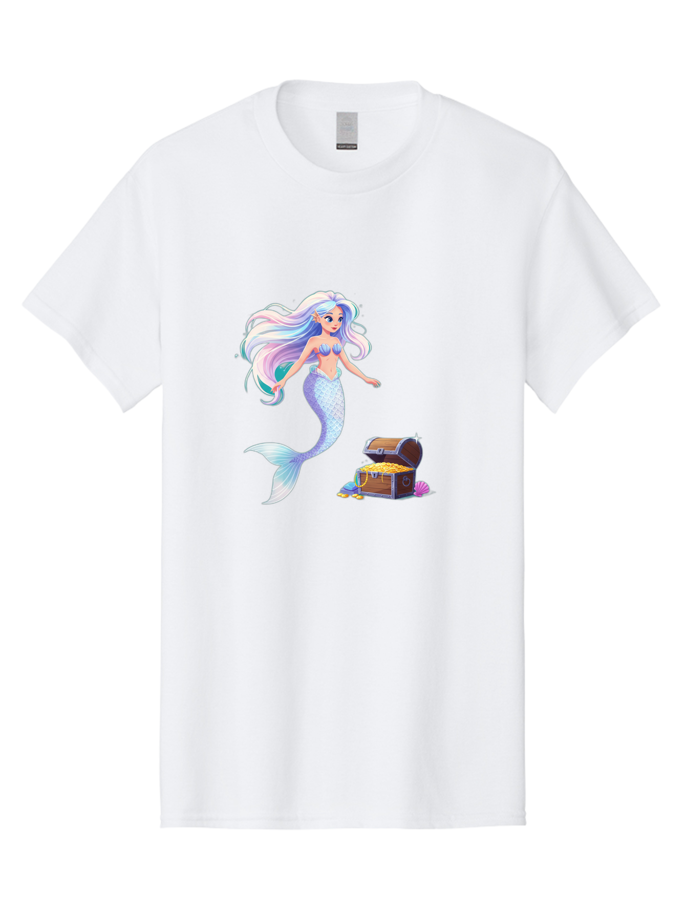 Mermaid-With-Treasure Men'S Graphic Tee, 100% Cotton, Comfortable Casual Summer Wear, Machine Washable, Vintage Camera, Old Camera, Antique Camera, Black Camera, Classic Photography, Photography Equipment, Nostalgic Device, Film Camera, Baj114