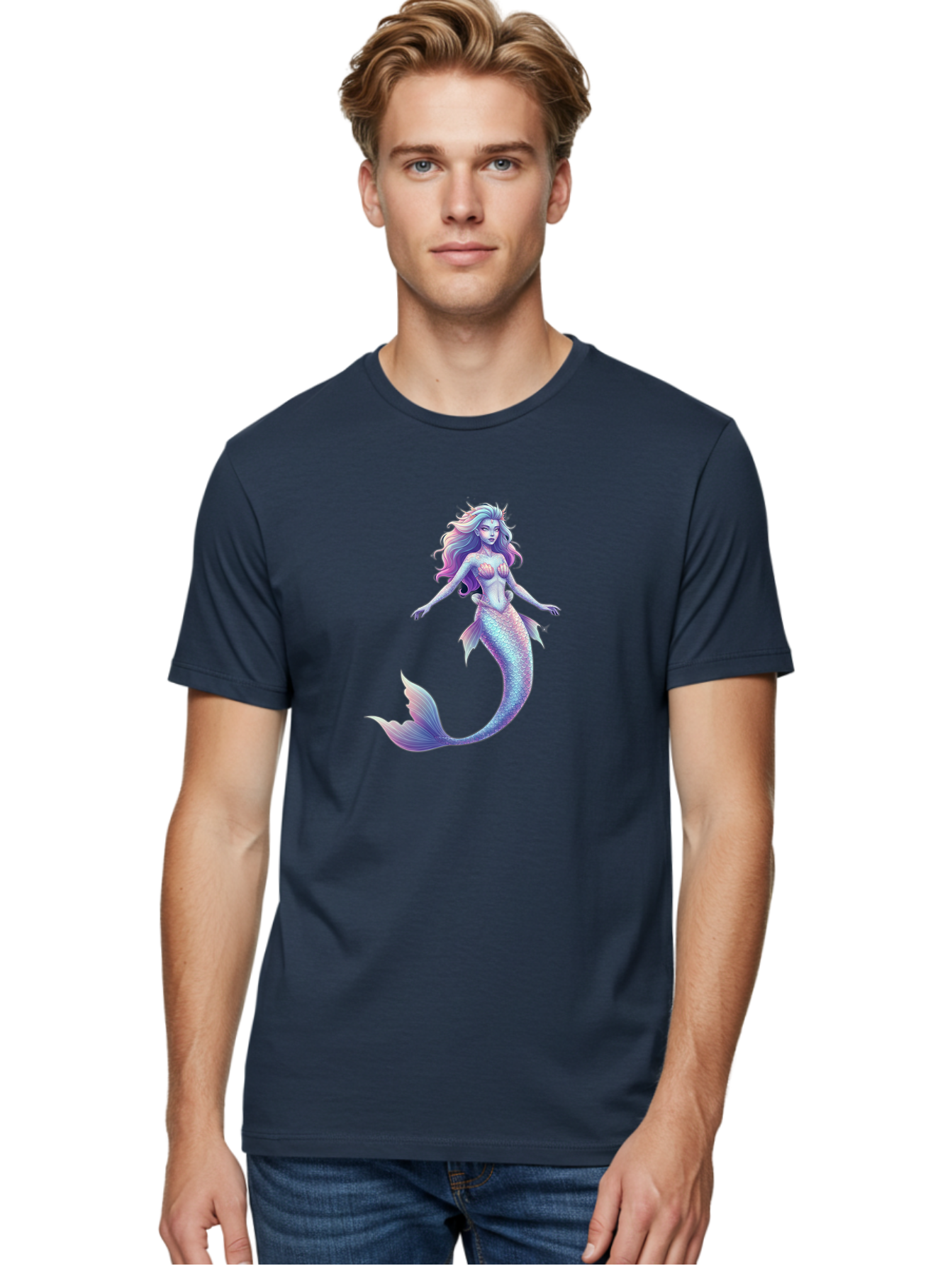 Mermaid Men'S Graphic Tee, 100% Cotton, Comfortable Casual Summer Wear, Machine Washable, Vintage Camera, Old Camera, Antique Camera, Black Camera, Classic Photography, Photography Equipment, Nostalgic Device, Film Camera, Camera Art Baj115