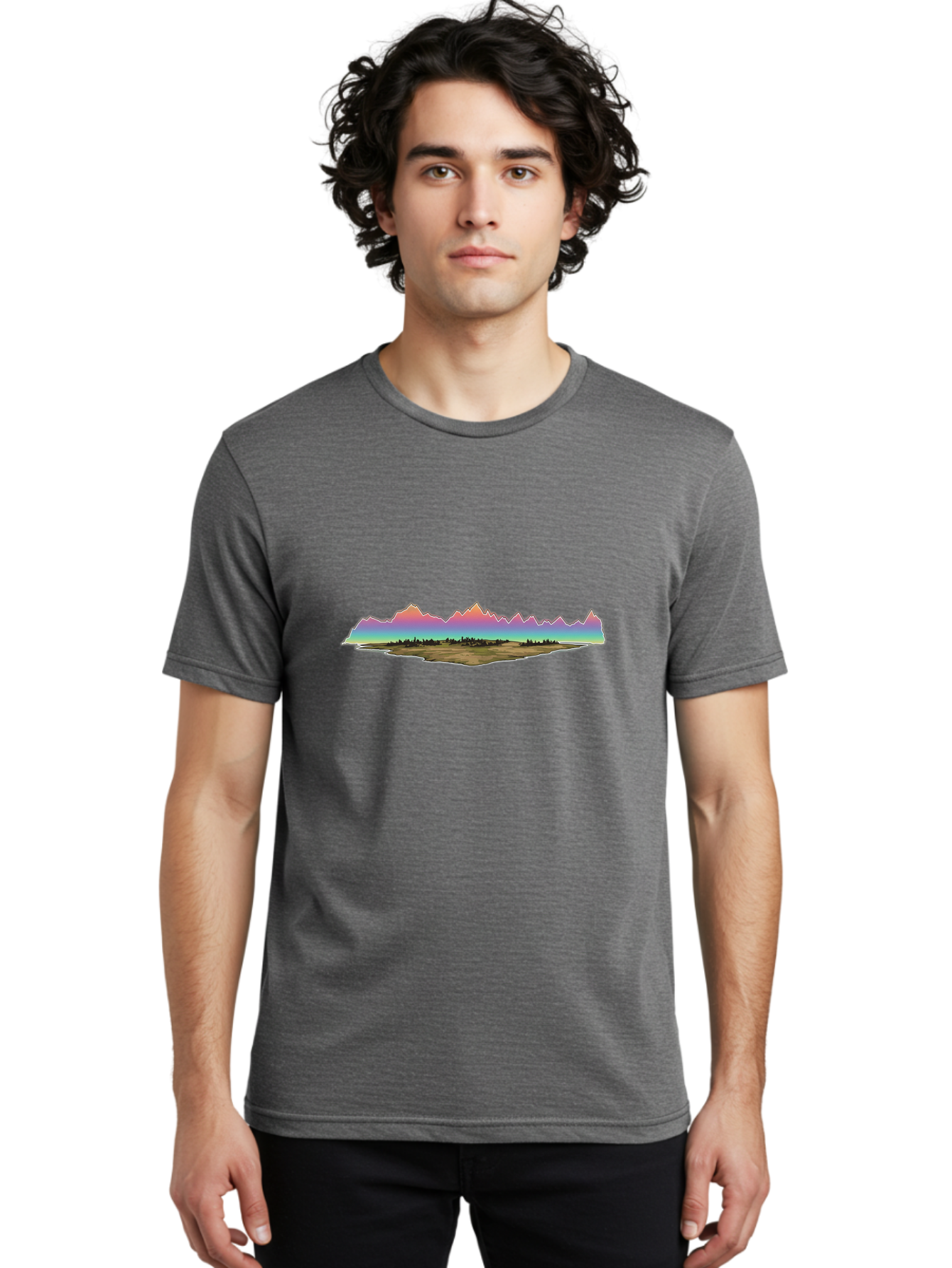 Mountain-Landscape Men'S Graphic Tee, 100% Cotton, Comfortable Casual Summer Wear, Machine Washable, Vintage Camera, Old Camera, Antique Camera, Black Camera, Classic Photography, Photography Equipment, Nostalgic Device, Film Camera, Baj120