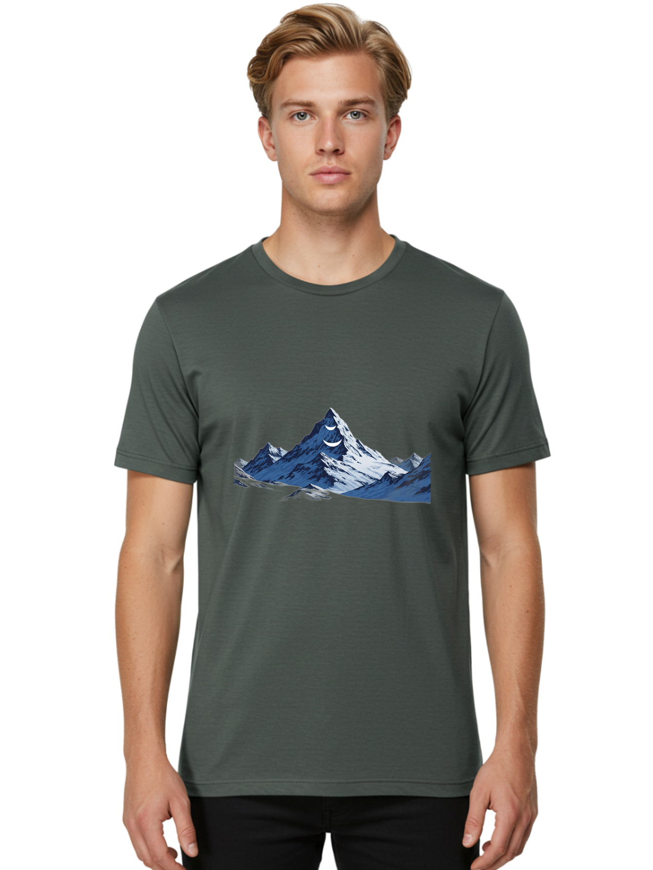 Mountain-Peak Men'S Graphic Tee, 100% Cotton, Comfortable Casual Summer Wear, Machine Washable, Vintage Camera, Old Camera, Antique Camera, Black Camera, Classic Photography, Photography Equipment, Nostalgic Device, Film Camera, Camera Art Baj121