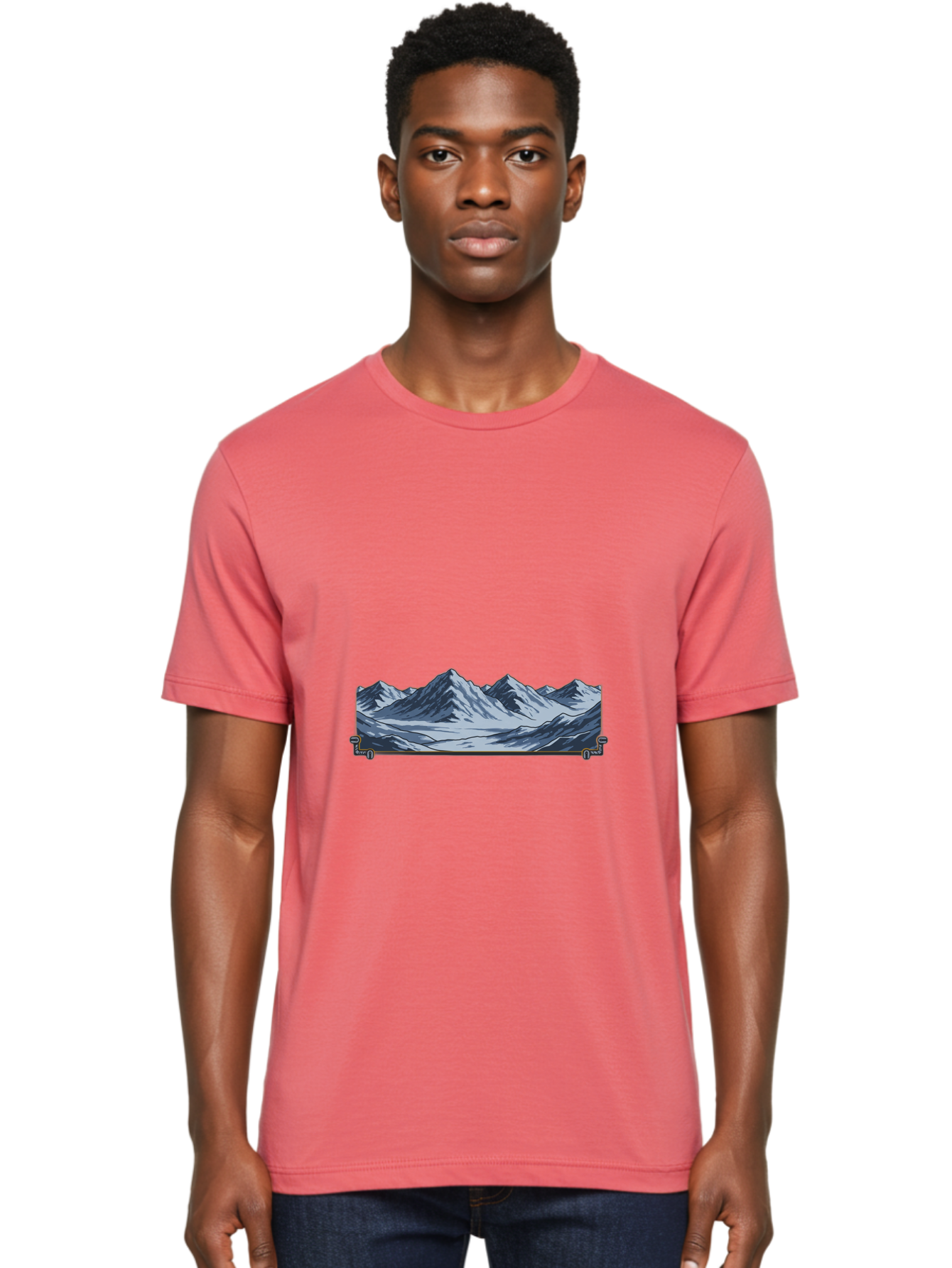 Mountain-Range Men'S Graphic Tee, 100% Cotton, Comfortable Casual Summer Wear, Machine Washable, Vintage Camera, Old Camera, Antique Camera, Black Camera, Classic Photography, Photography Equipment, Nostalgic Device, Film Camera, Camera Art Baj122