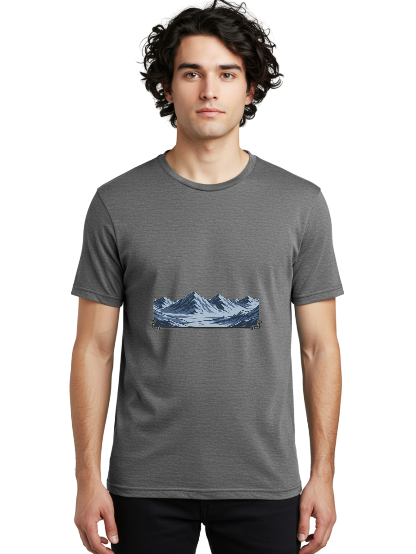 Mountain-Range Men'S Graphic Tee, 100% Cotton, Comfortable Casual Summer Wear, Machine Washable, Vintage Camera, Old Camera, Antique Camera, Black Camera, Classic Photography, Photography Equipment, Nostalgic Device, Film Camera, Camera Art Baj122