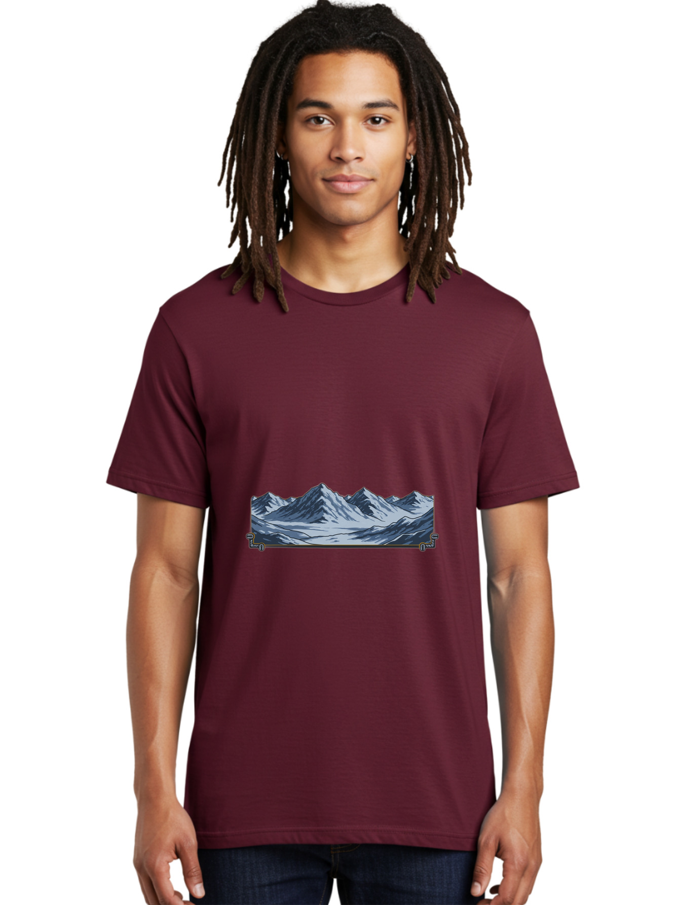 Mountain-Range Men'S Graphic Tee, 100% Cotton, Comfortable Casual Summer Wear, Machine Washable, Vintage Camera, Old Camera, Antique Camera, Black Camera, Classic Photography, Photography Equipment, Nostalgic Device, Film Camera, Camera Art Baj122