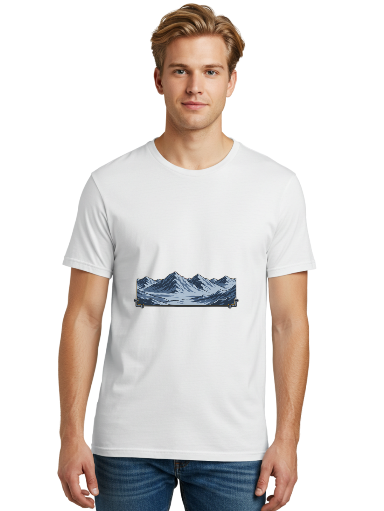 Mountain-Range Men'S Graphic Tee, 100% Cotton, Comfortable Casual Summer Wear, Machine Washable, Vintage Camera, Old Camera, Antique Camera, Black Camera, Classic Photography, Photography Equipment, Nostalgic Device, Film Camera, Camera Art Baj122
