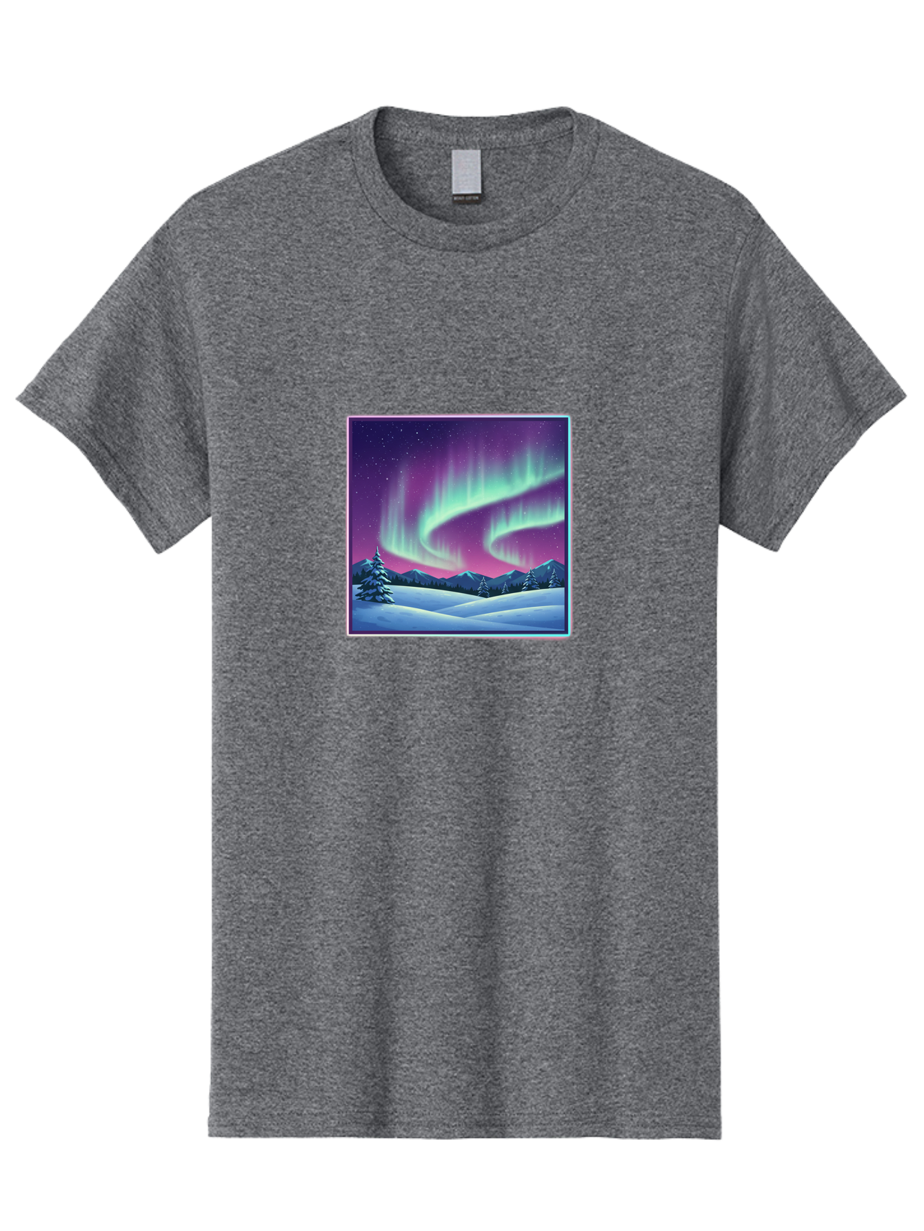 Northern-Lights-2 Men'S Graphic Tee, 100% Cotton, Comfortable Casual Summer Wear, Machine Washable, Vintage Camera, Old Camera, Antique Camera, Black Camera, Classic Photography, Photography Equipment, Nostalgic Device, Film Camera, Camera Art Baj127