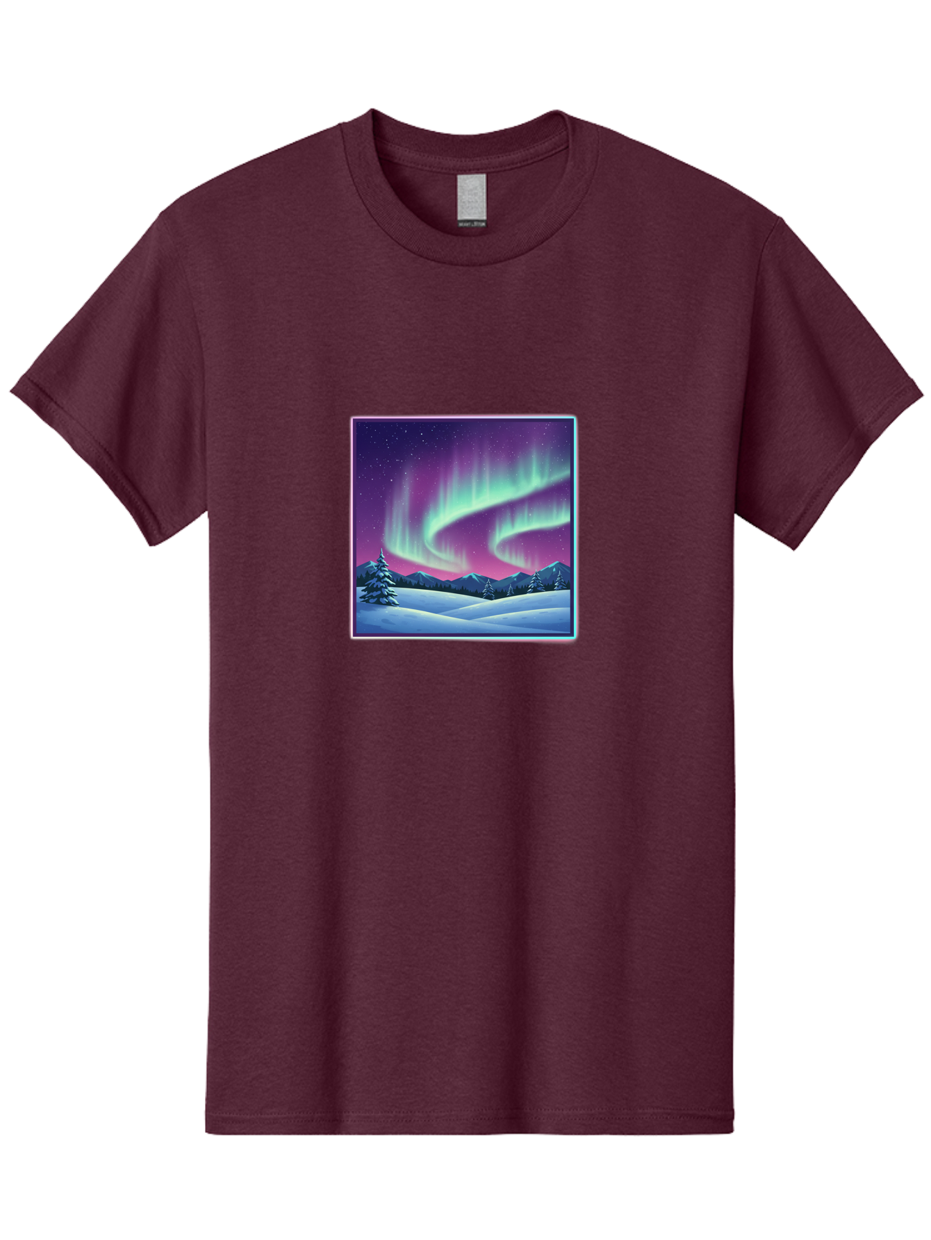 Northern-Lights-2 Men'S Graphic Tee, 100% Cotton, Comfortable Casual Summer Wear, Machine Washable, Vintage Camera, Old Camera, Antique Camera, Black Camera, Classic Photography, Photography Equipment, Nostalgic Device, Film Camera, Camera Art Baj127