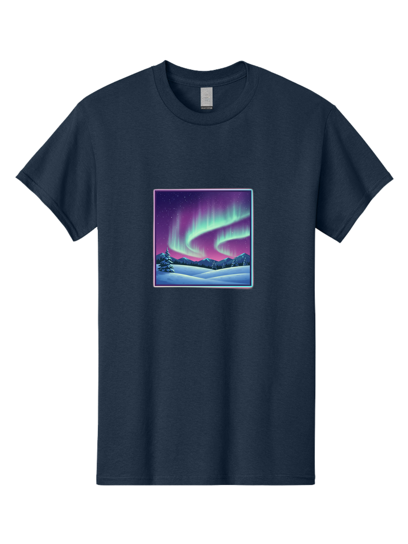 Northern-Lights-2 Men'S Graphic Tee, 100% Cotton, Comfortable Casual Summer Wear, Machine Washable, Vintage Camera, Old Camera, Antique Camera, Black Camera, Classic Photography, Photography Equipment, Nostalgic Device, Film Camera, Camera Art Baj127