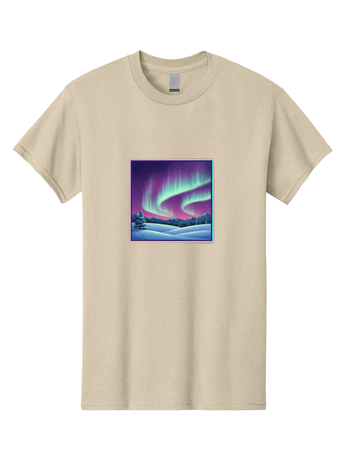 Northern-Lights-2 Men'S Graphic Tee, 100% Cotton, Comfortable Casual Summer Wear, Machine Washable, Vintage Camera, Old Camera, Antique Camera, Black Camera, Classic Photography, Photography Equipment, Nostalgic Device, Film Camera, Camera Art Baj127