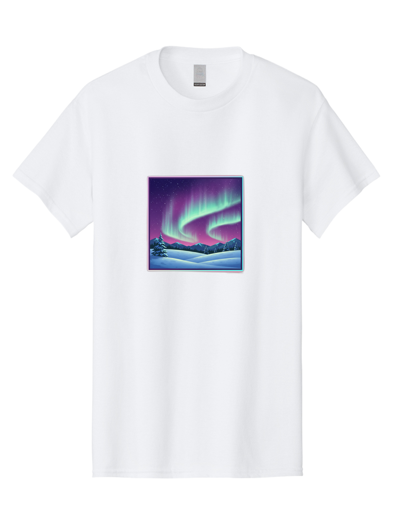 Northern-Lights-2 Men'S Graphic Tee, 100% Cotton, Comfortable Casual Summer Wear, Machine Washable, Vintage Camera, Old Camera, Antique Camera, Black Camera, Classic Photography, Photography Equipment, Nostalgic Device, Film Camera, Camera Art Baj127